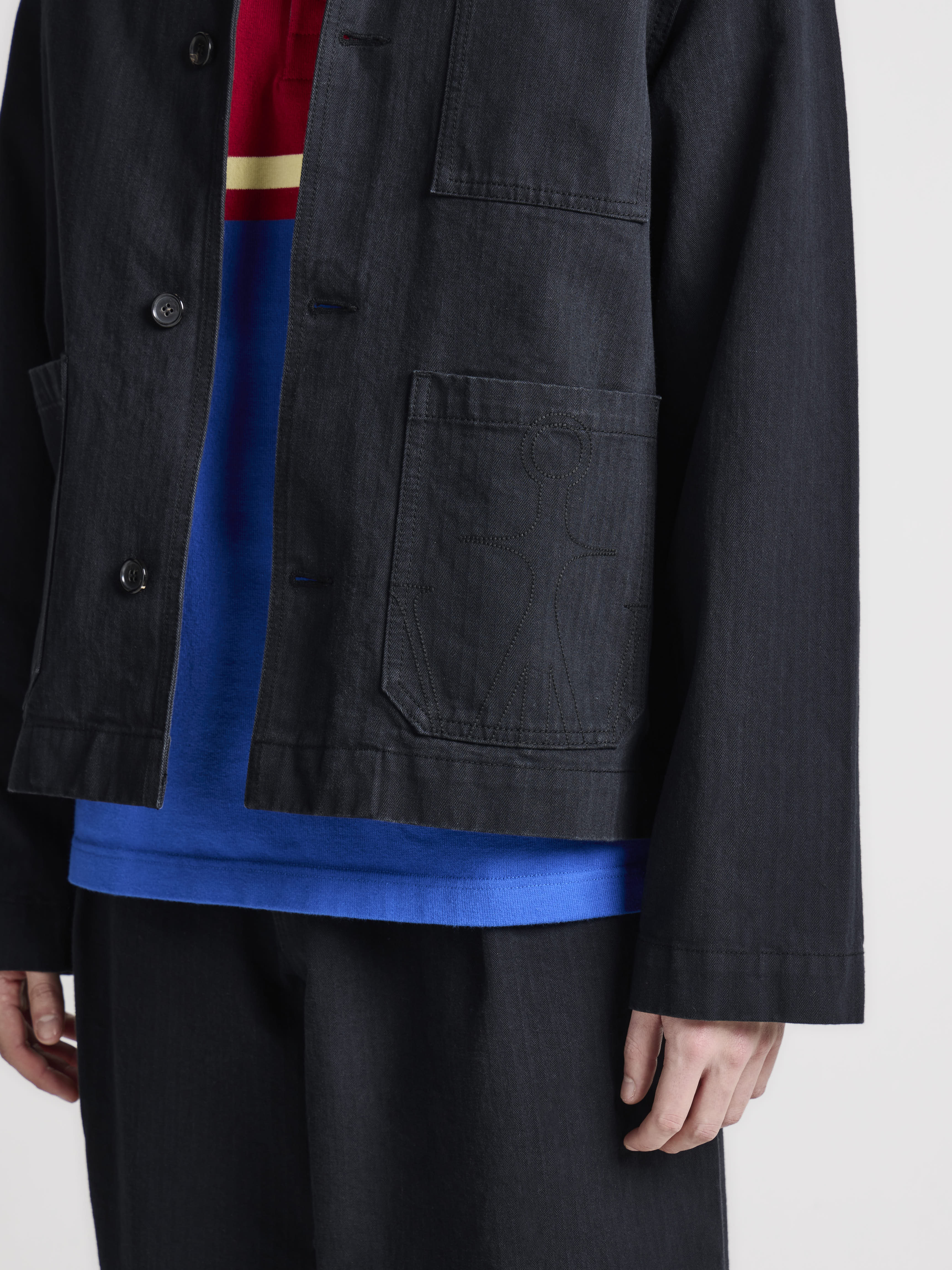 J.W.Anderson Workwear Patch Pocket Jacke Herren schwarz