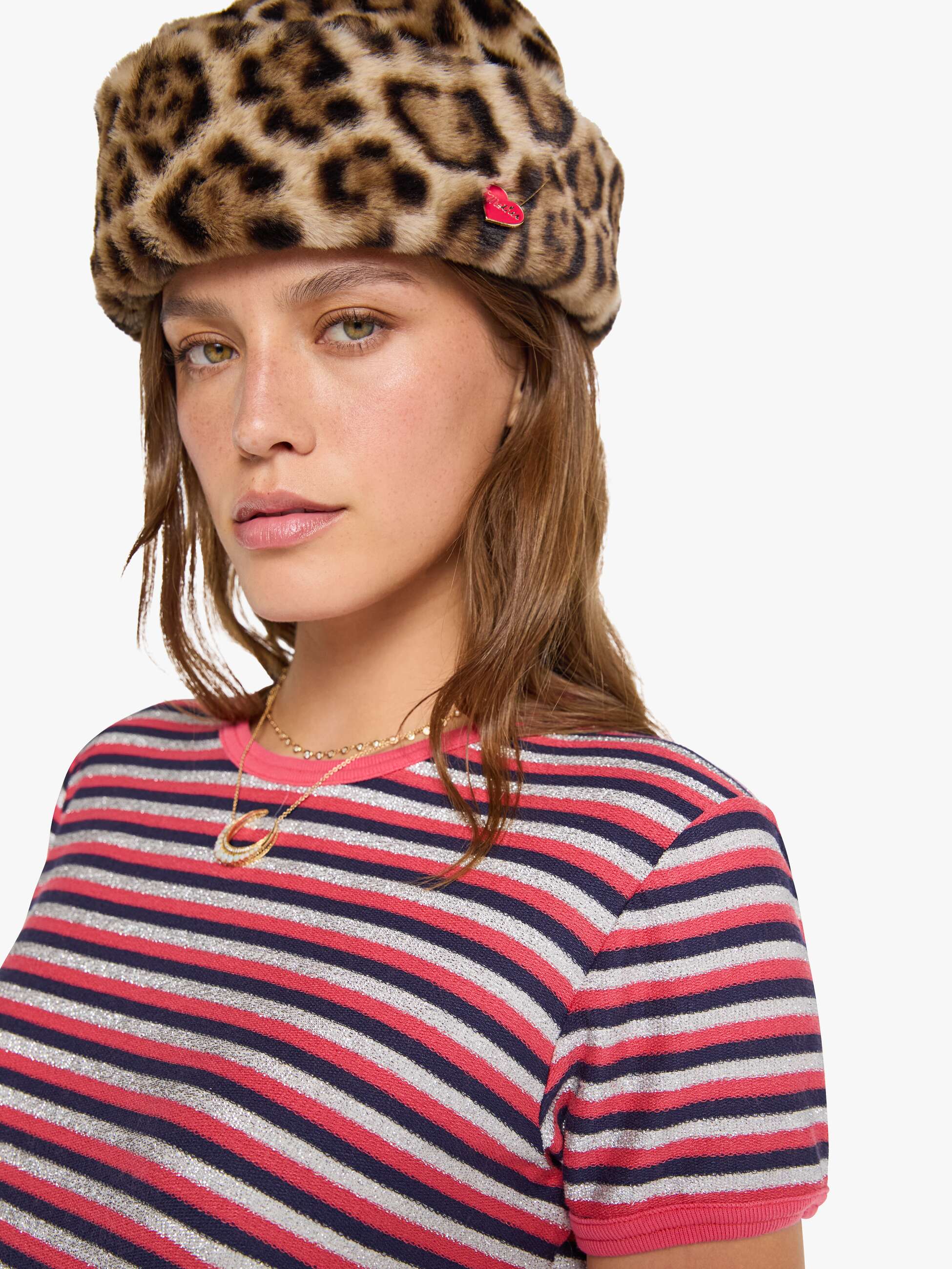 Mother Lil Goodie Ringer T-Shirt Pink Stripe Streifen