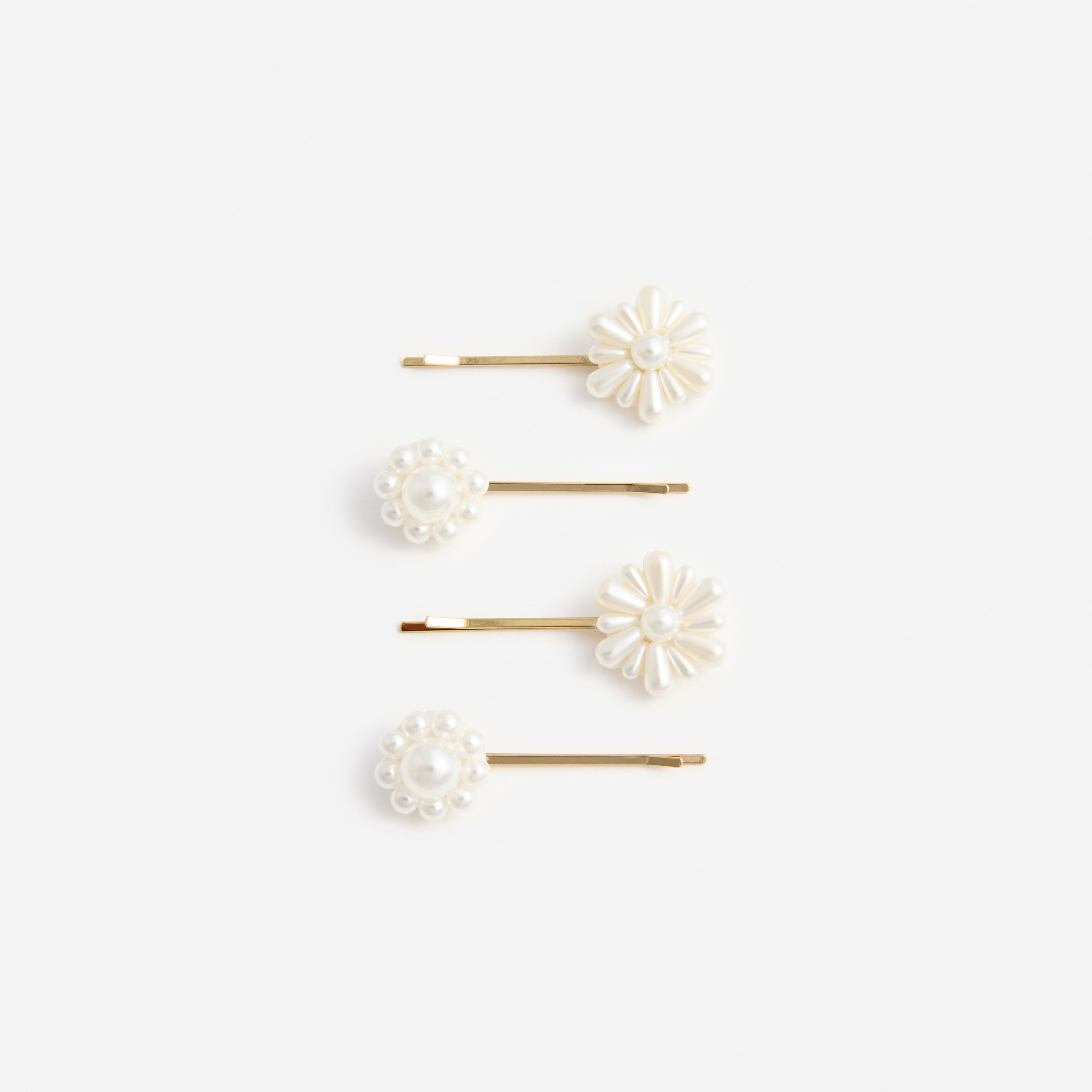 Self Portrait Hair Accessories Pearl Flower Haarspange creme Perle