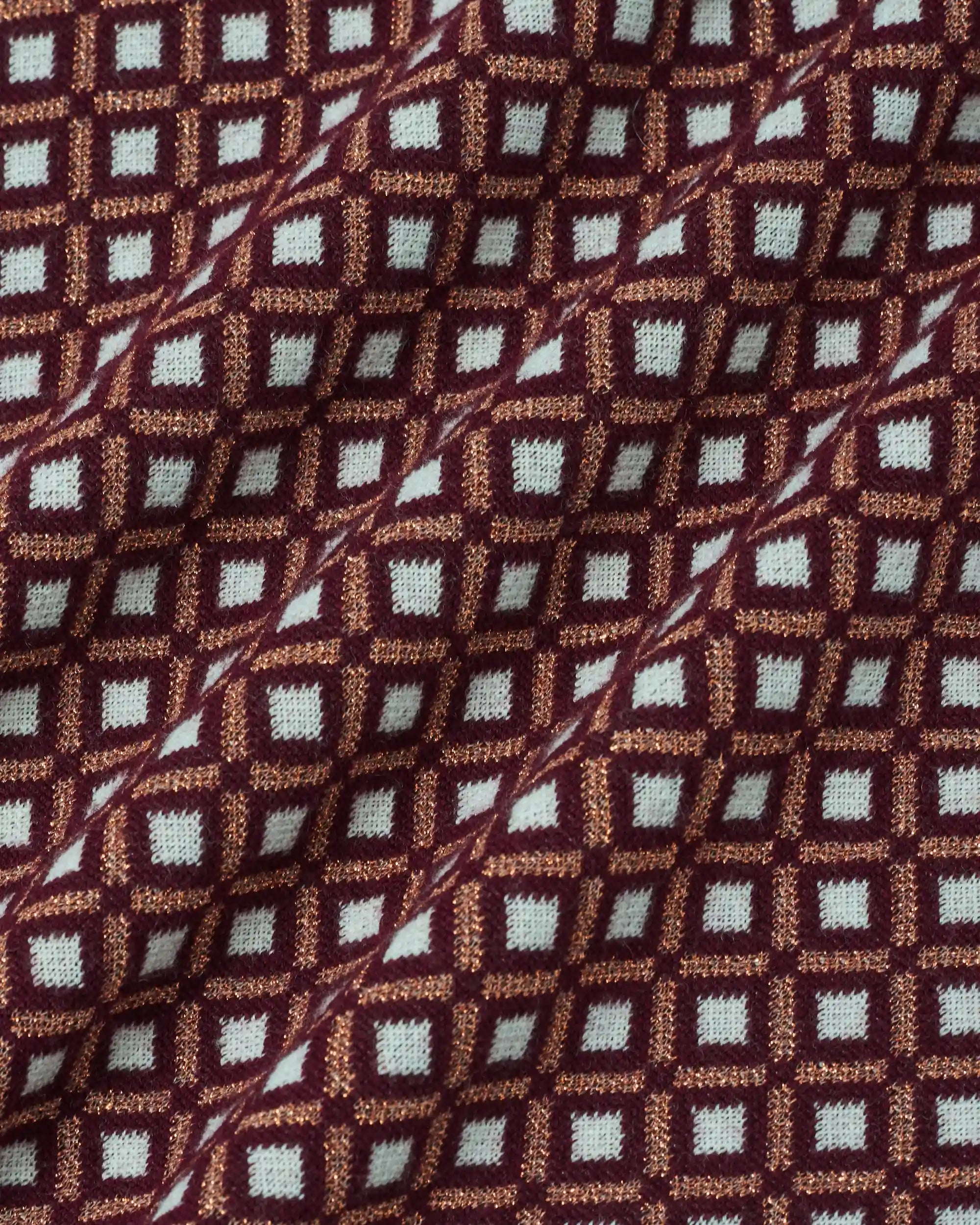 Drôle De Monsieur Jacquard Longsleeve Polo Strickpolo Braun