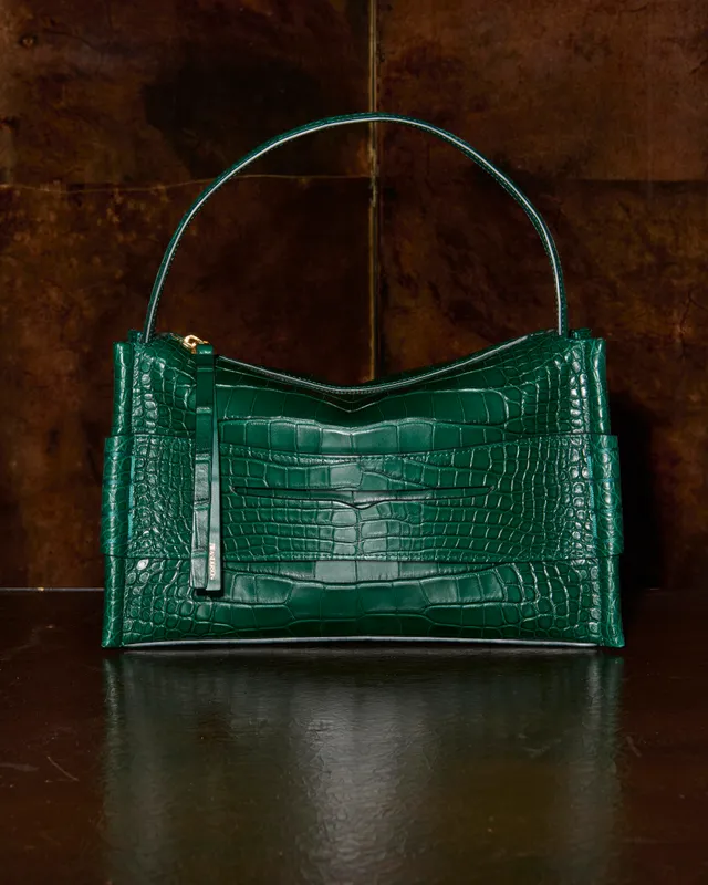 J.W.Anderson Bags Loafer Tasche Pinie Alligatorleder