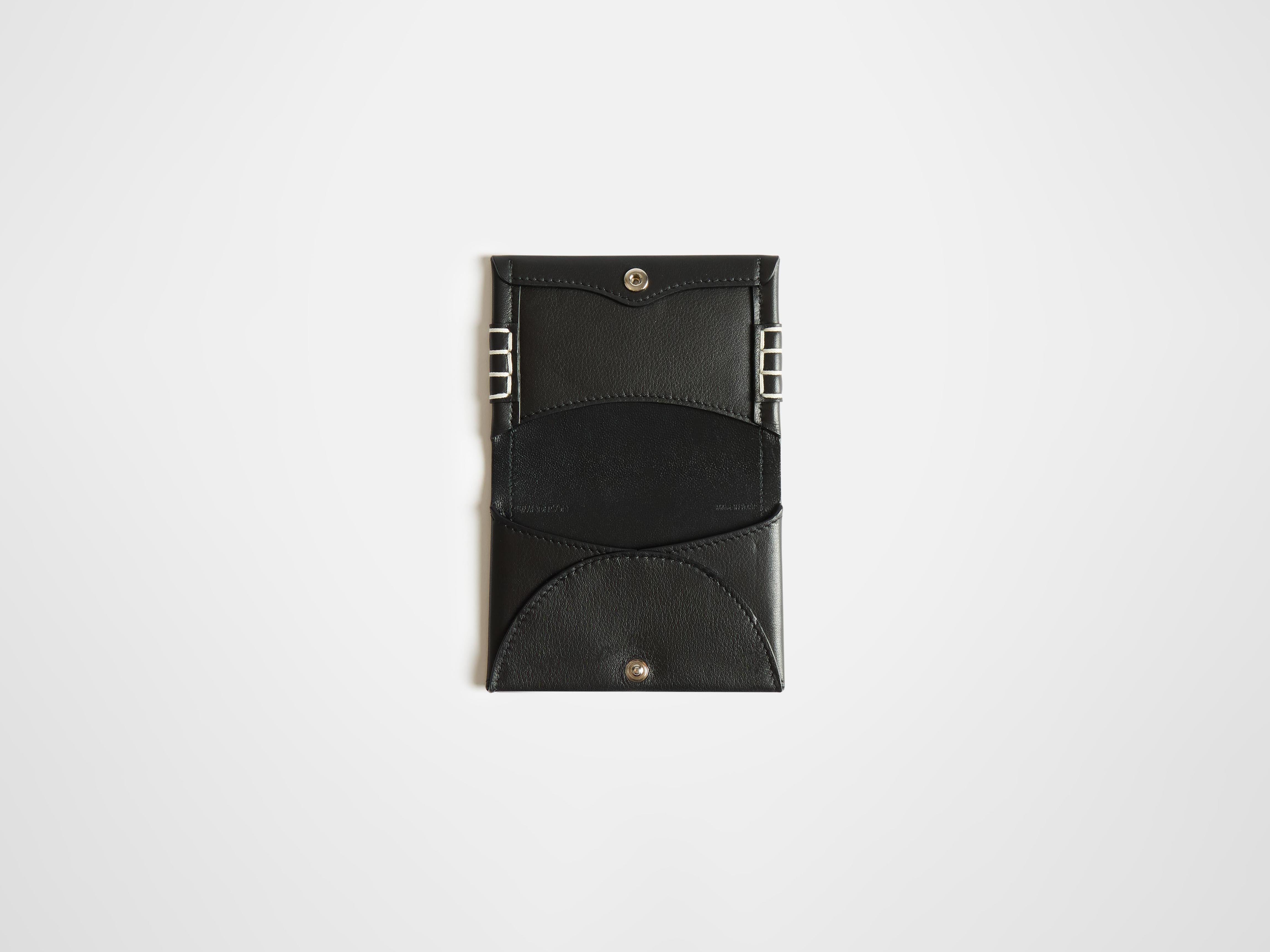J.W. Anderson Penny Loafer Kartenetui Leder Schwarz
