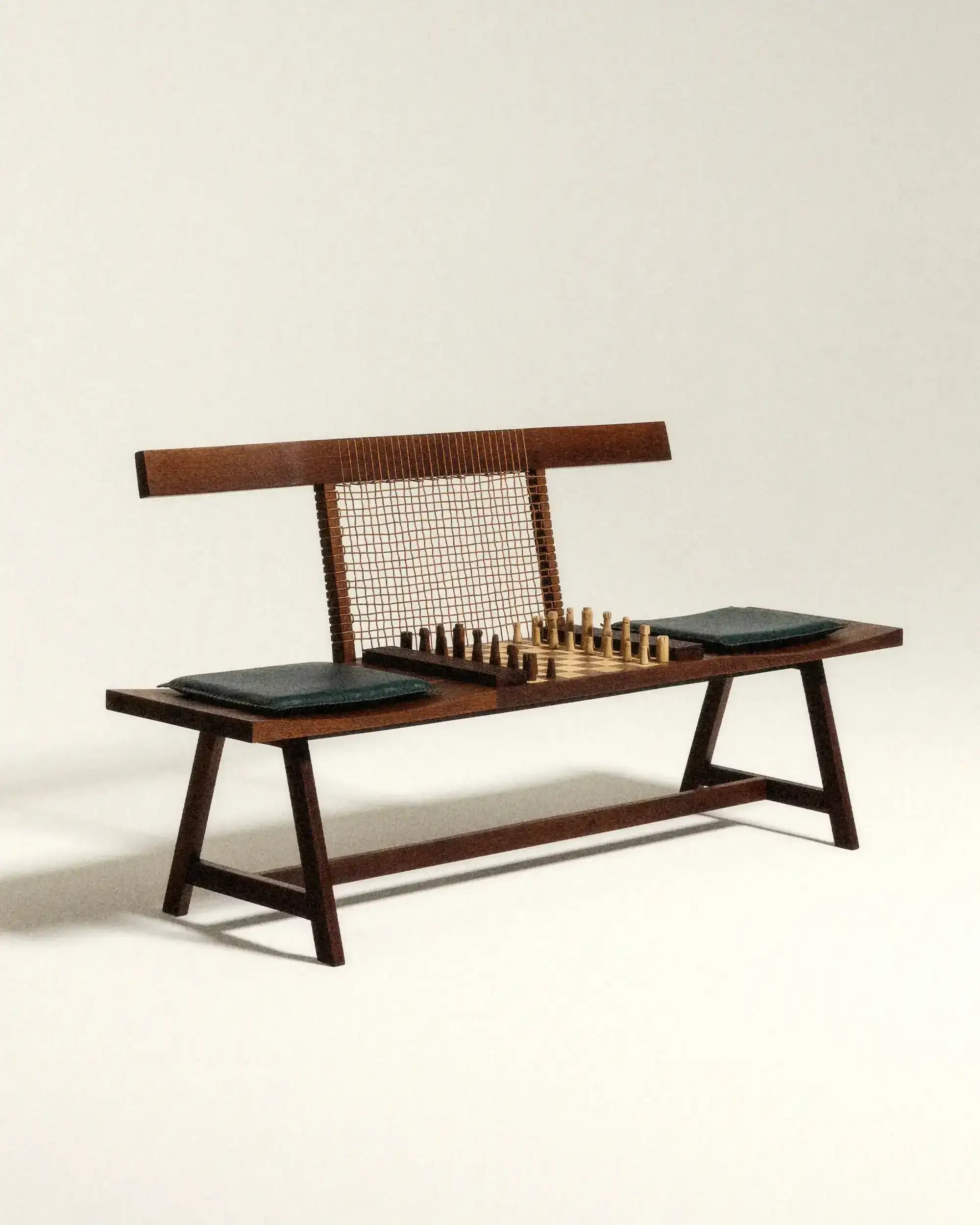 Drôle De Monsieur Le Banc d’Échecs Schachbank Holz OS