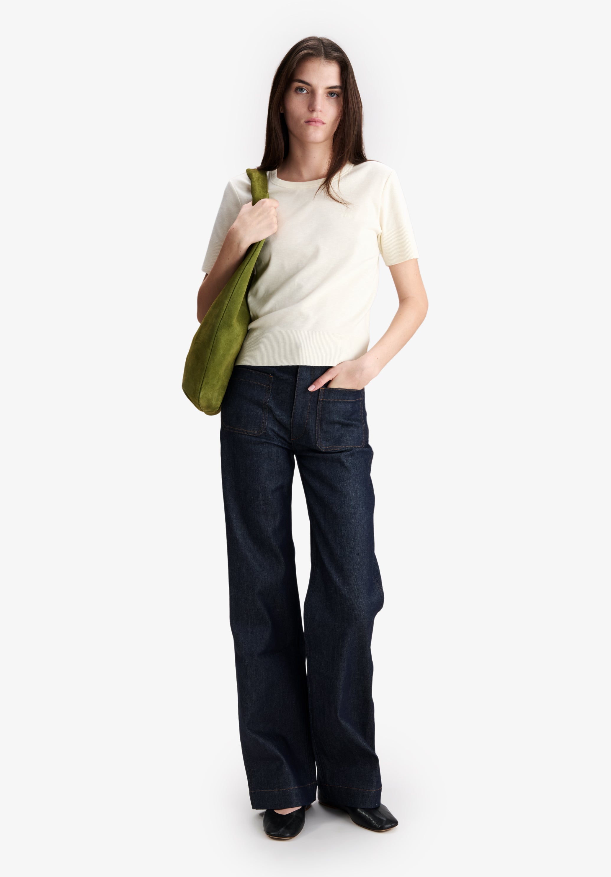 A.P.C. Victoria Jeans gerade hohe Taille Gr. 24-34