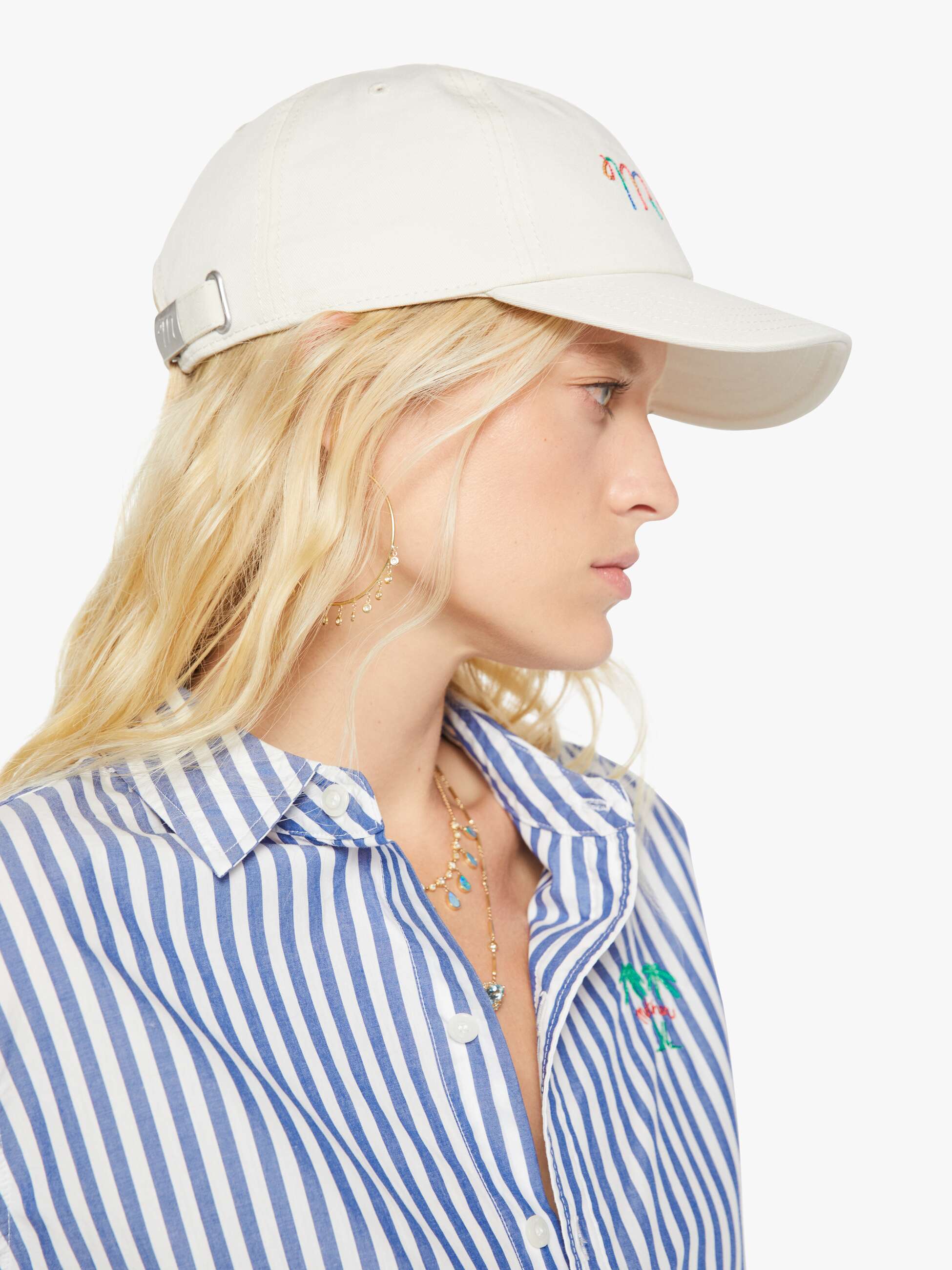 Mother Hats Off Cap Over The Rainbow Weiß Baumwolle