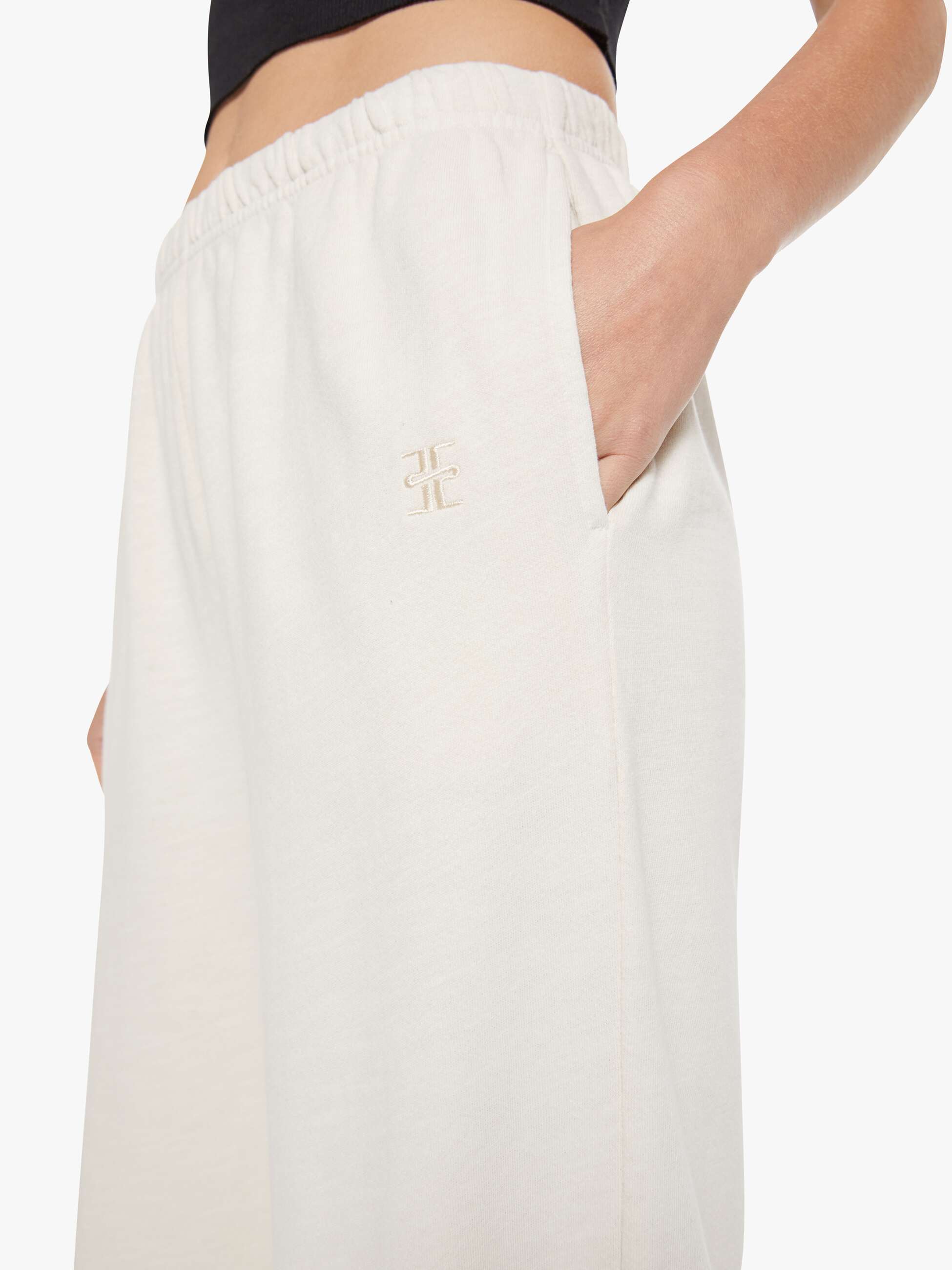 Mother Eterne Boyfriend Pocket Sweatpant Jogginghose Bone Baumwolle