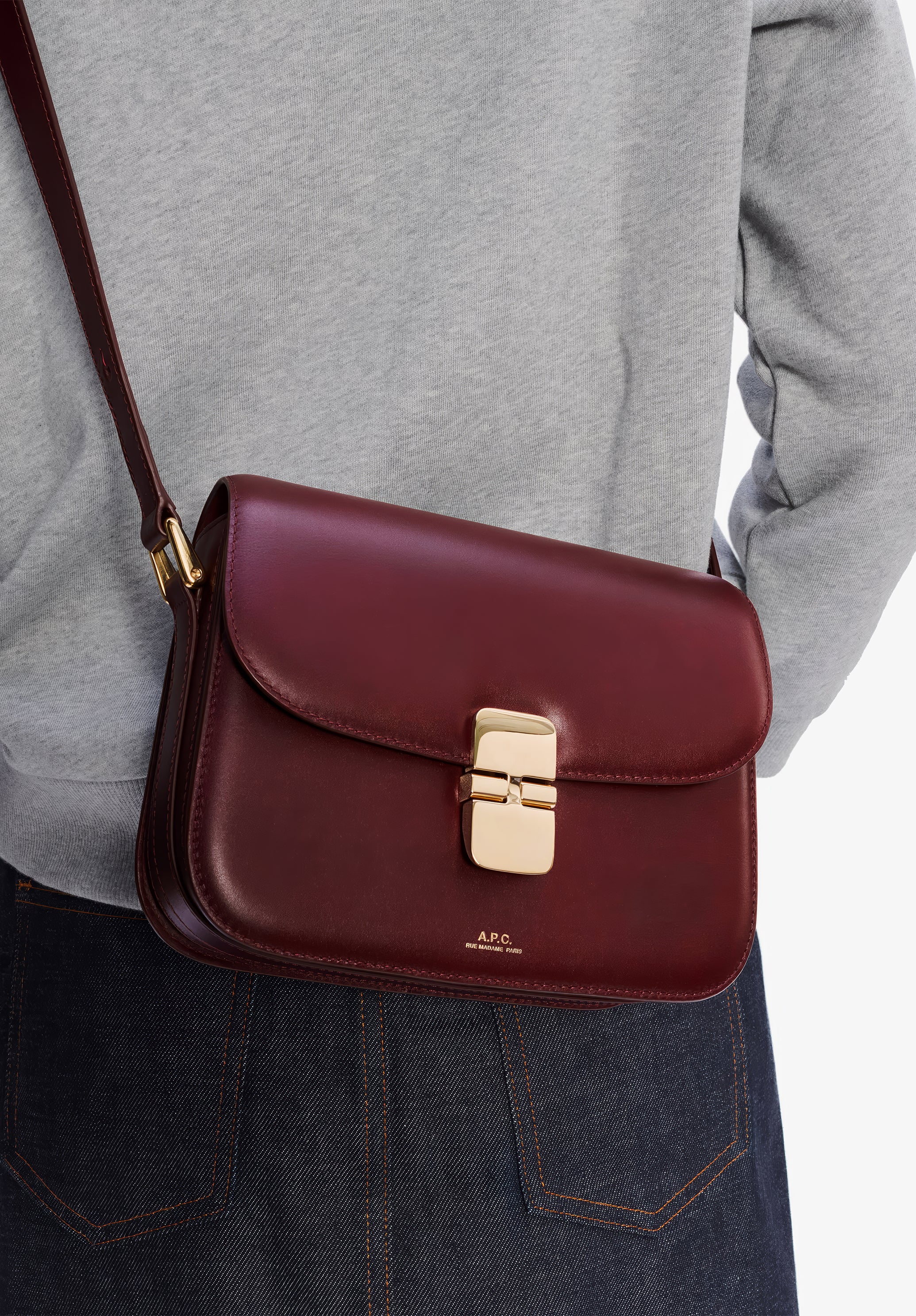 A.P.C. Grace Mini Ledertasche Rindsleder TU