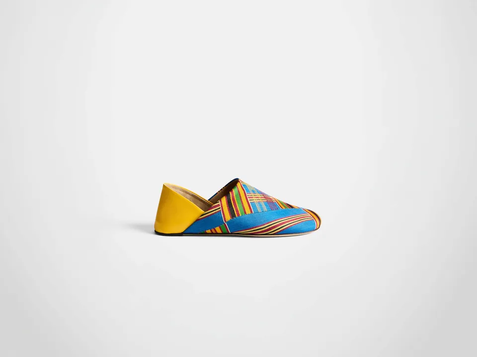 J.W.Anderson Slipper Mules Herren Gelb Multi Jacquard