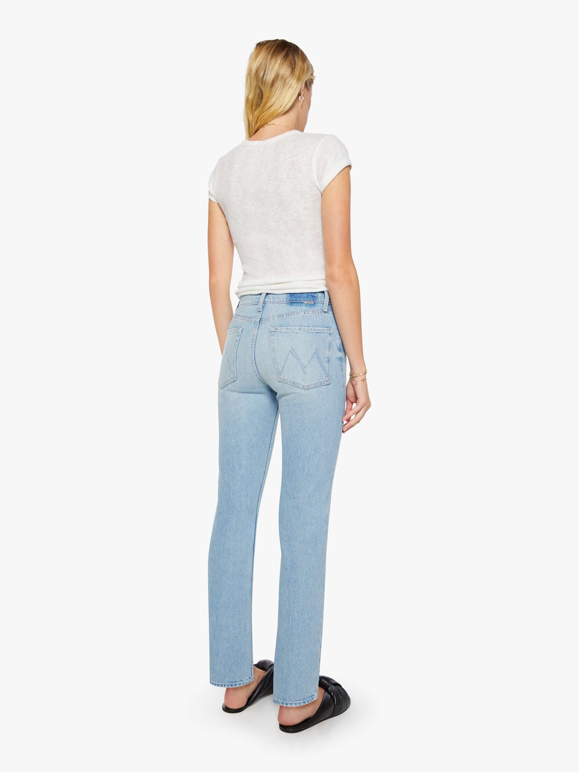 Mother The Tomcat Skimp Jeans Head Rush Hellblau Straight
