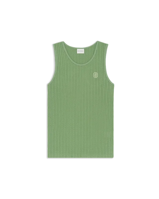 Drôle De Monsieur Débardeur D Miroir Tanktop hellgrün Baumwolle