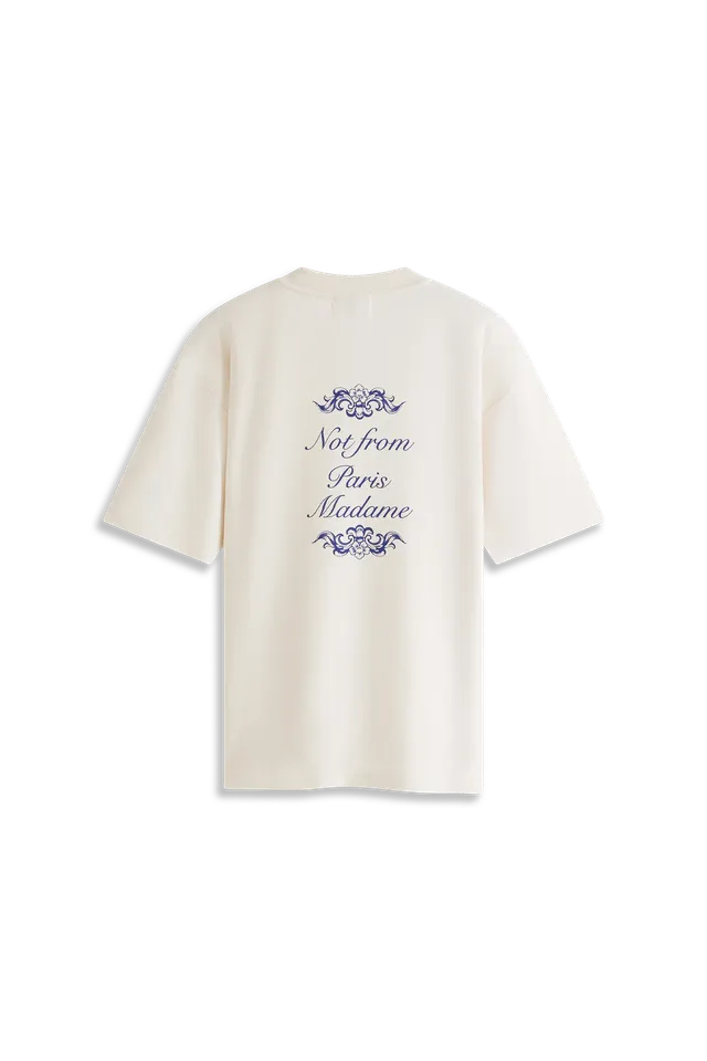 Drôle De Monsieur Le T-Shirt Slogan Ornements T-Shirt Weiß