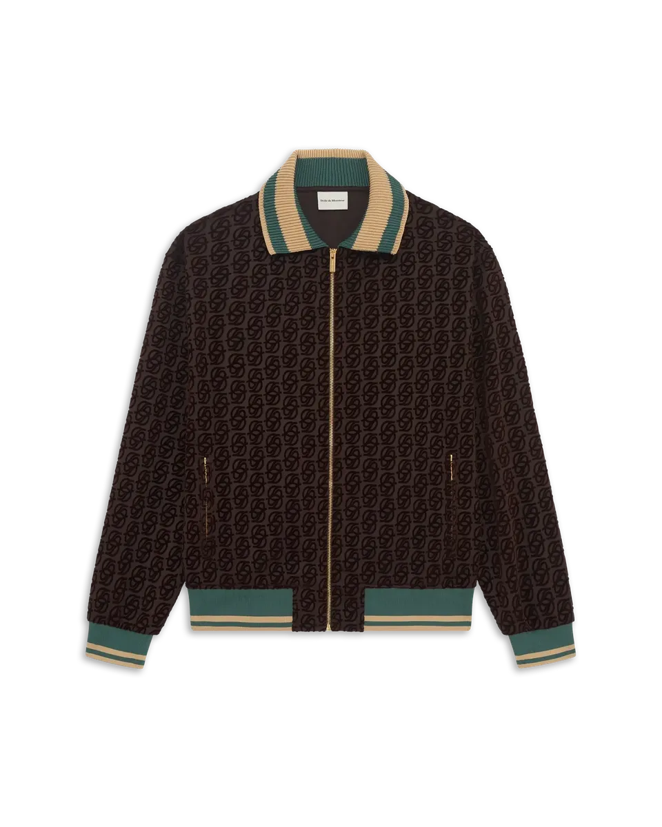 Drôle De Monsieur La Track Jacket Monogramme Trainingsjacke braun