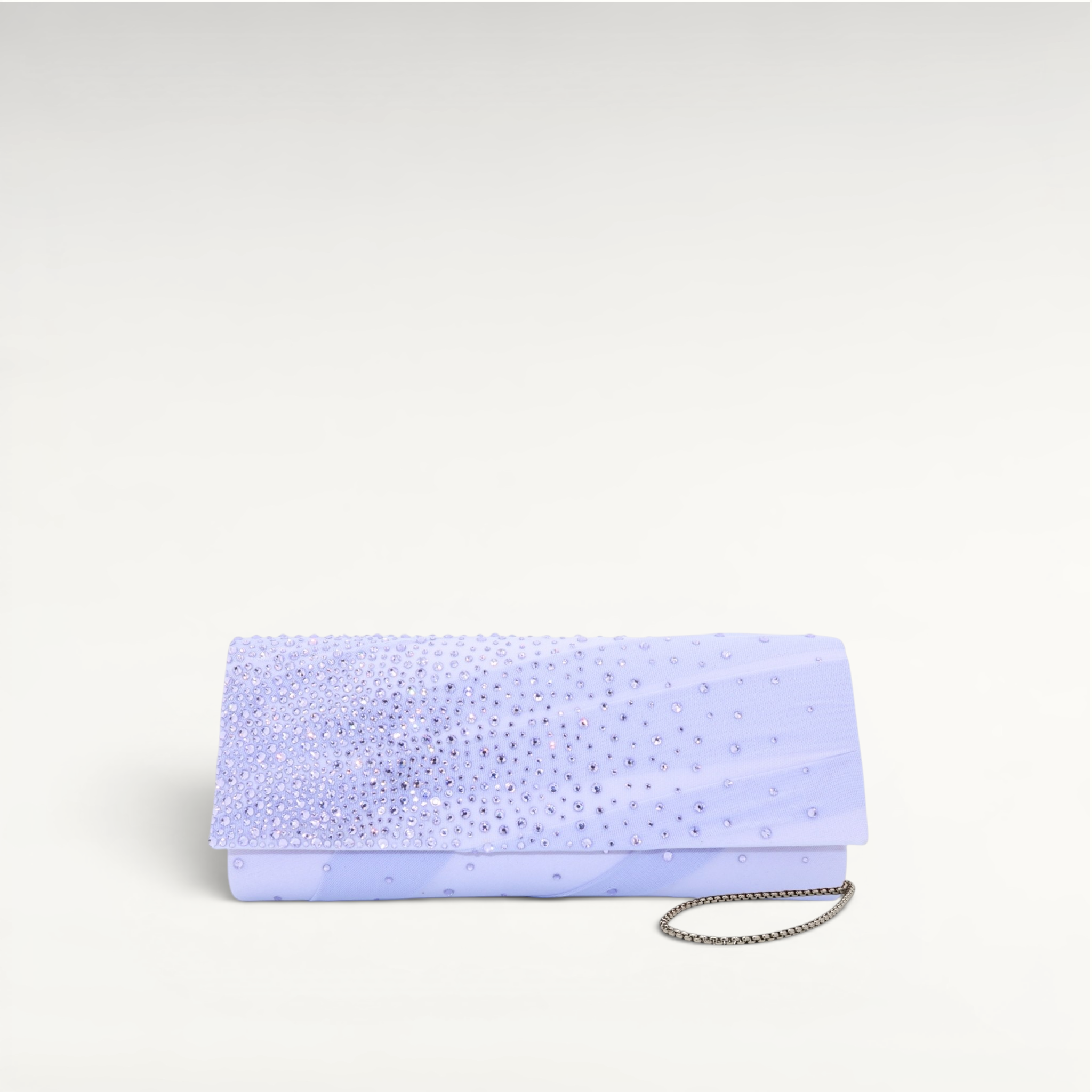 Gedebe Envelope Drapée Tüll-Clutch Kristall Degradé Kette