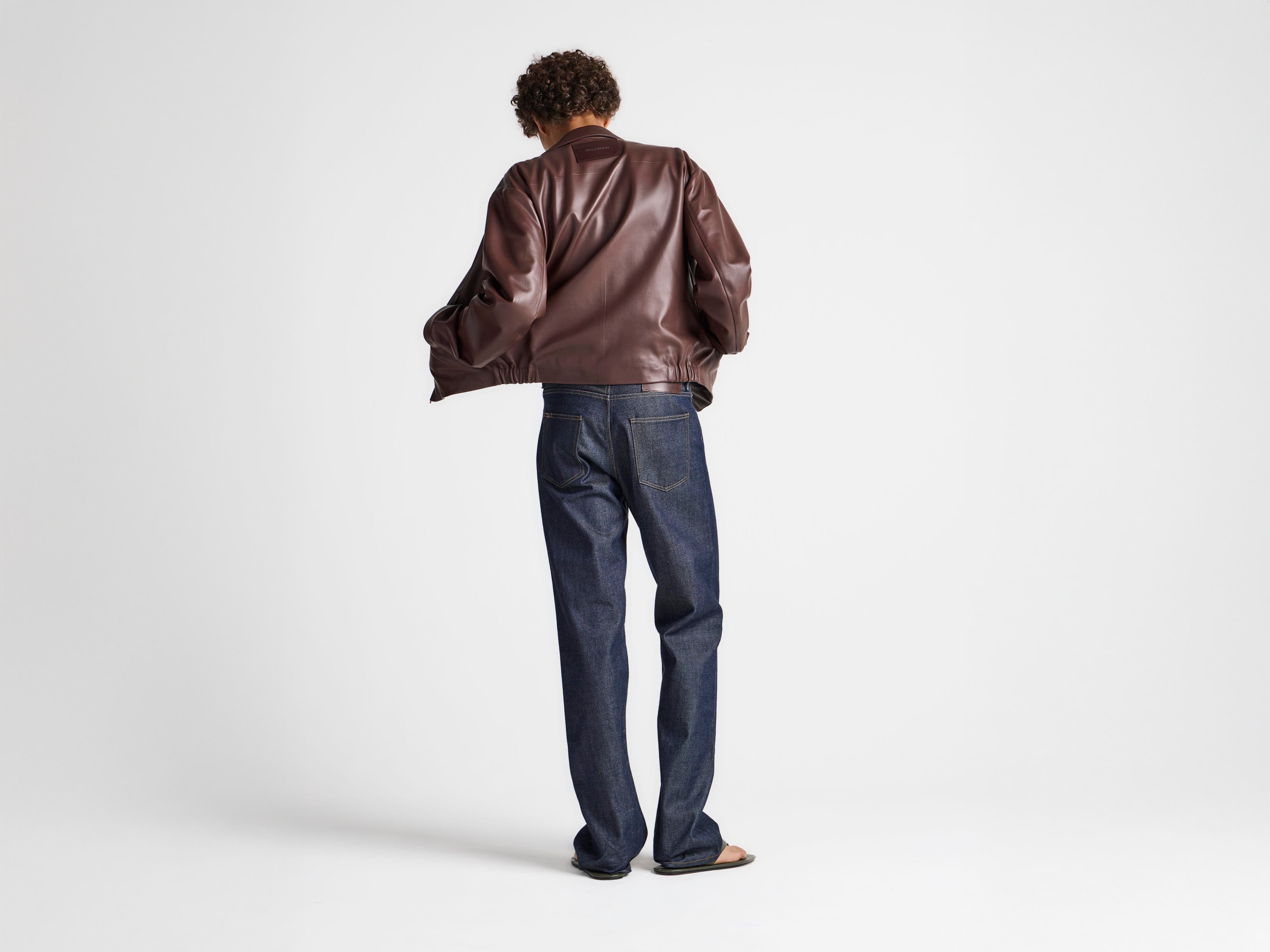 J.W.Anderson Straight Leg Jeans Indigo Raw Denim Herren