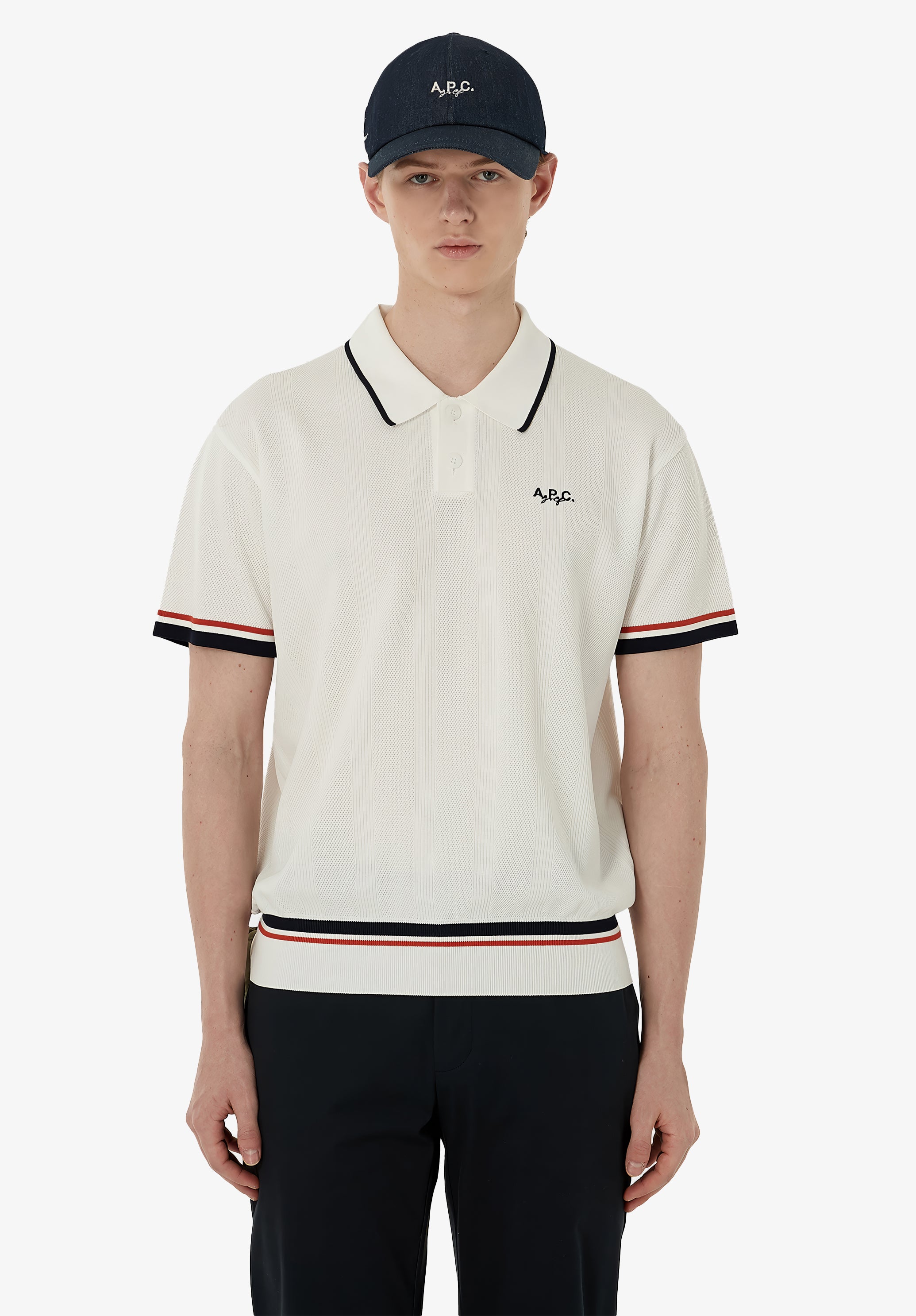A.P.C. Golf Cap Baumwoll-Cap mit Tee-Halter Gr. M