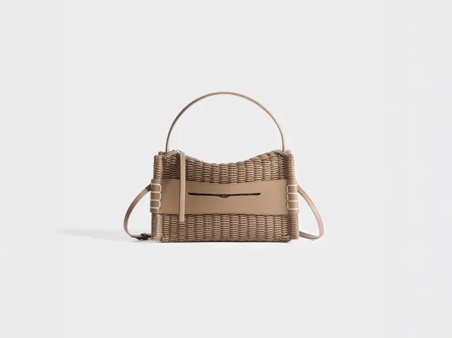 J.W.Anderson Loafer Bag Tasche Taupe Woven Leather
