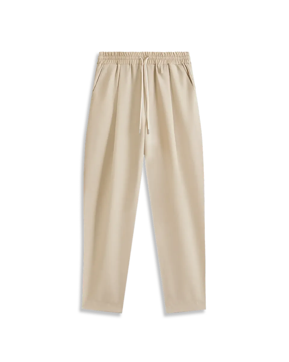 Drôle De Monsieur Le Pantalon Cropped Hose Beige Wolle 3/4