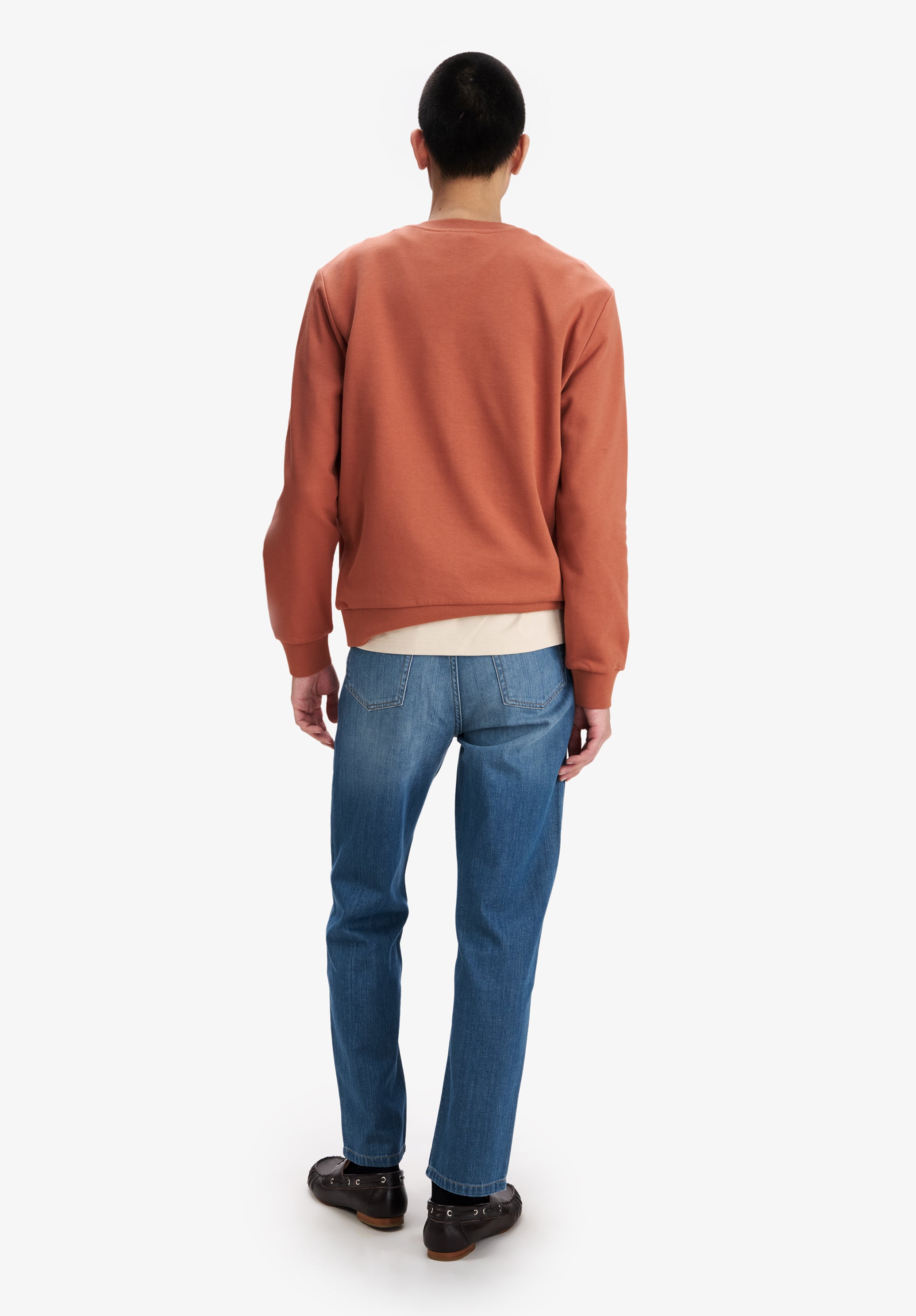 A.P.C. V.P.C. Sweatshirt ziegelrot Bio-Baumwolle