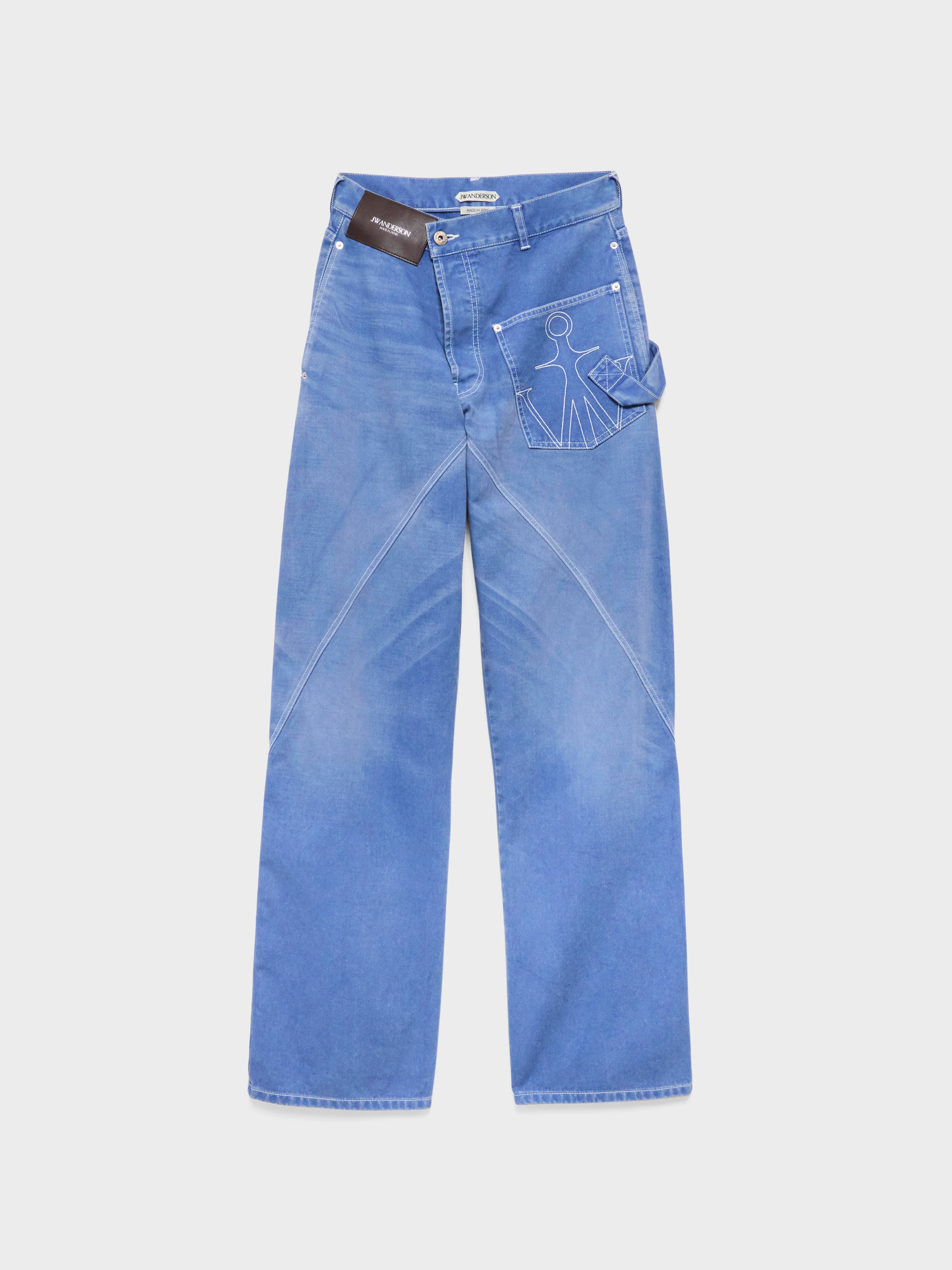 J.W.Anderson Twisted Workwear Jeans French Blue Damen