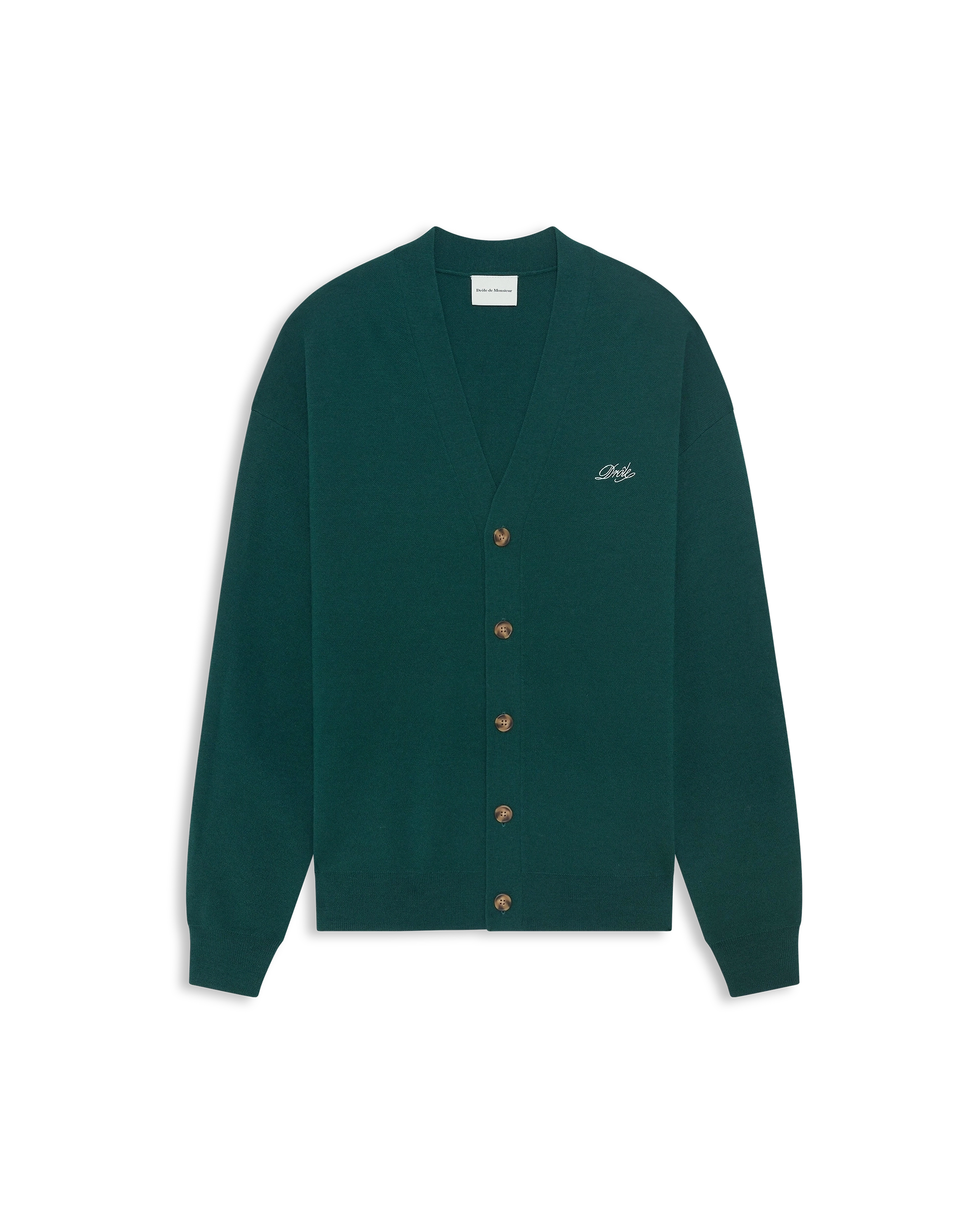 Drôle De Monsieur Le Cardigan Drôle Strickcardigan dunkelgrün Wolle