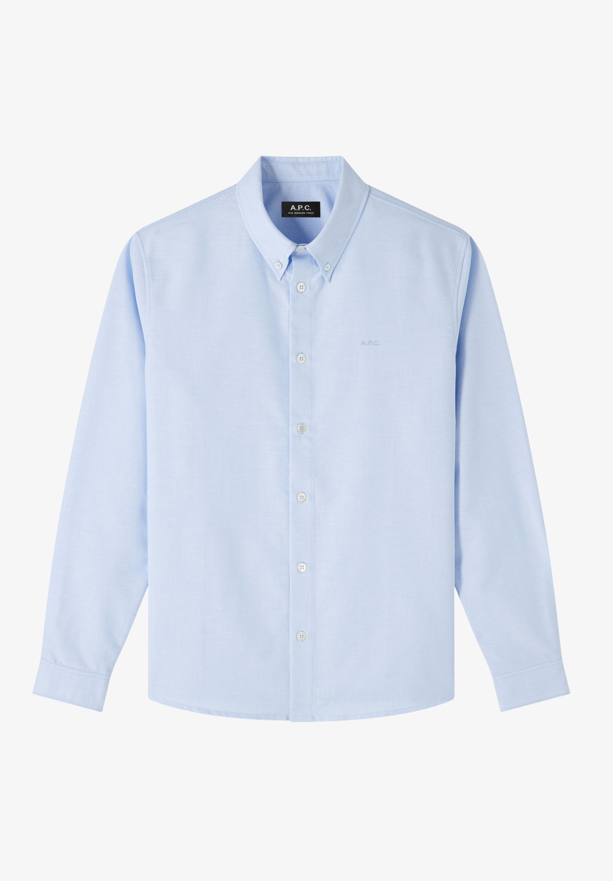 A.P.C. Greg Hemd Bio-Baumwolle Knopfkragen