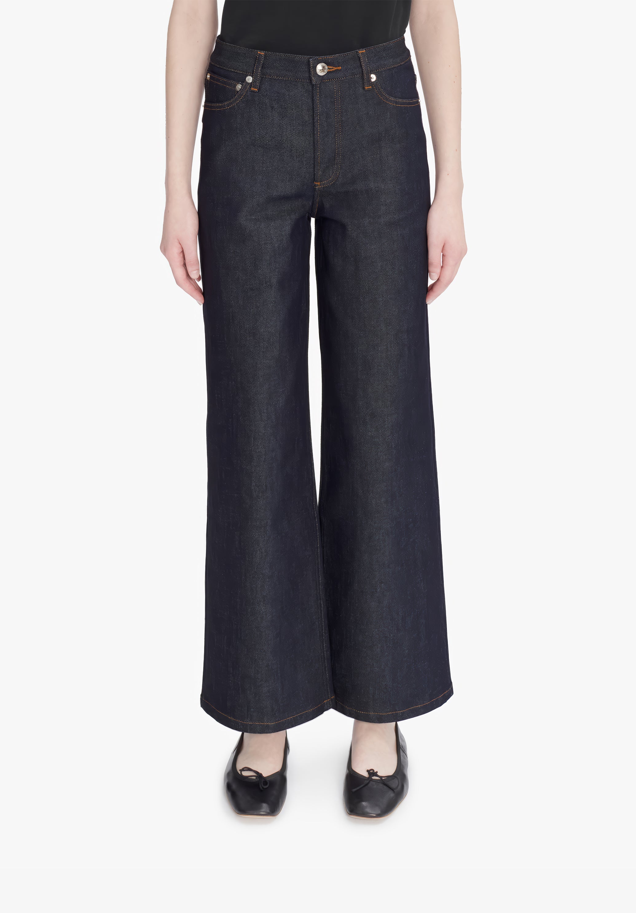 A.P.C. Elisabeth Jeans Damen High-Waist 70er Raw-Denim