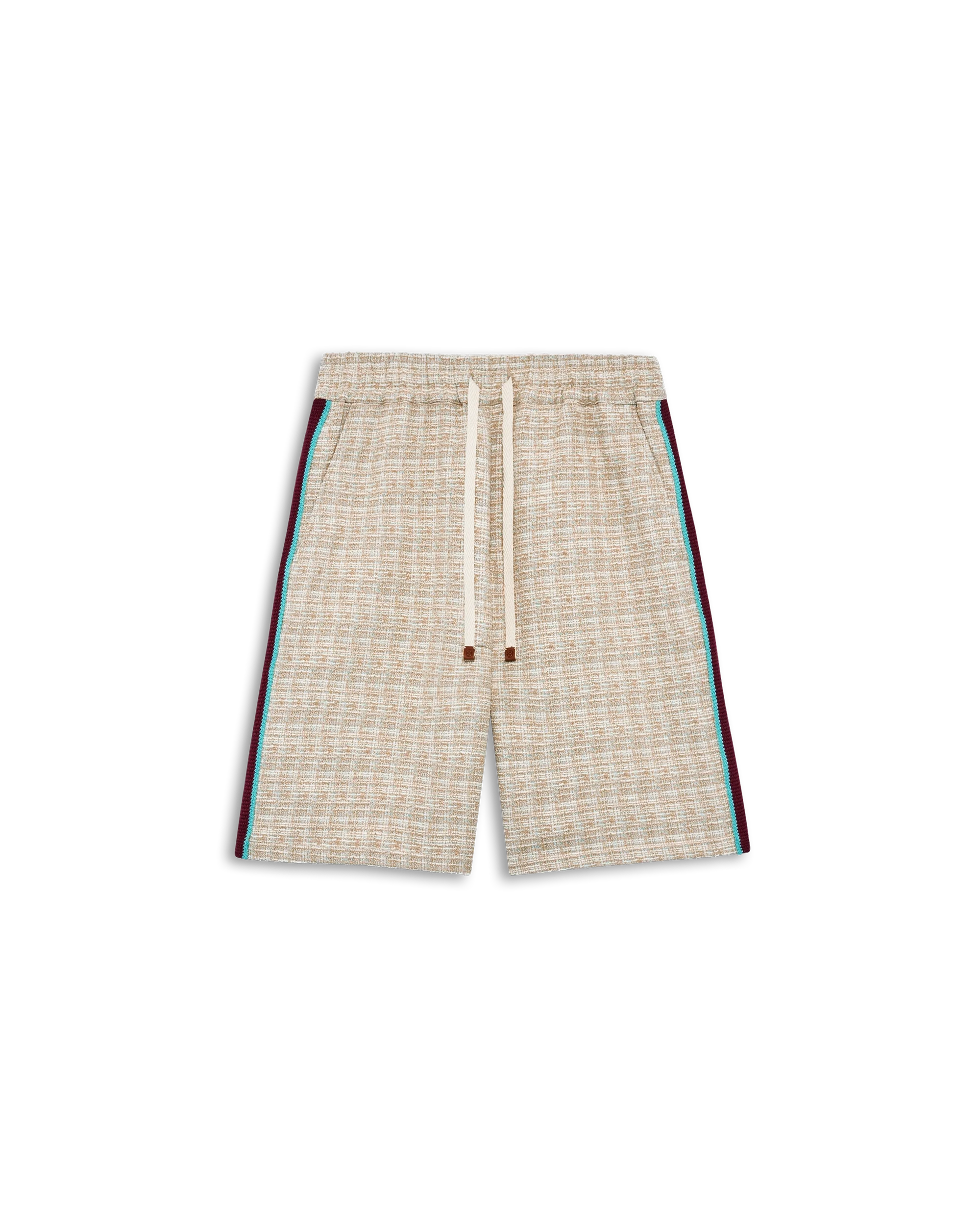 Drôle De Monsieur Short Tweed Shorts dunkelbeige Baumwolle