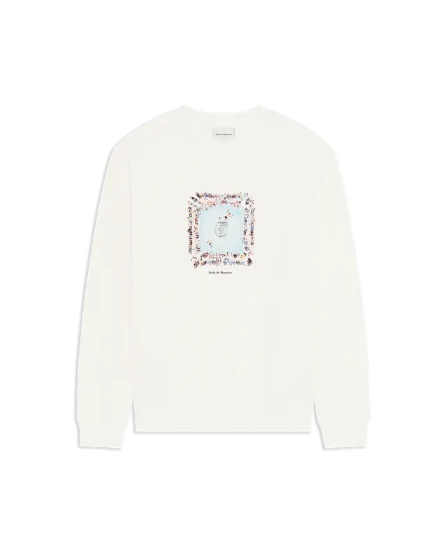 Drôle De Monsieur Boxer Ring Sweatshirt Pullover Off White