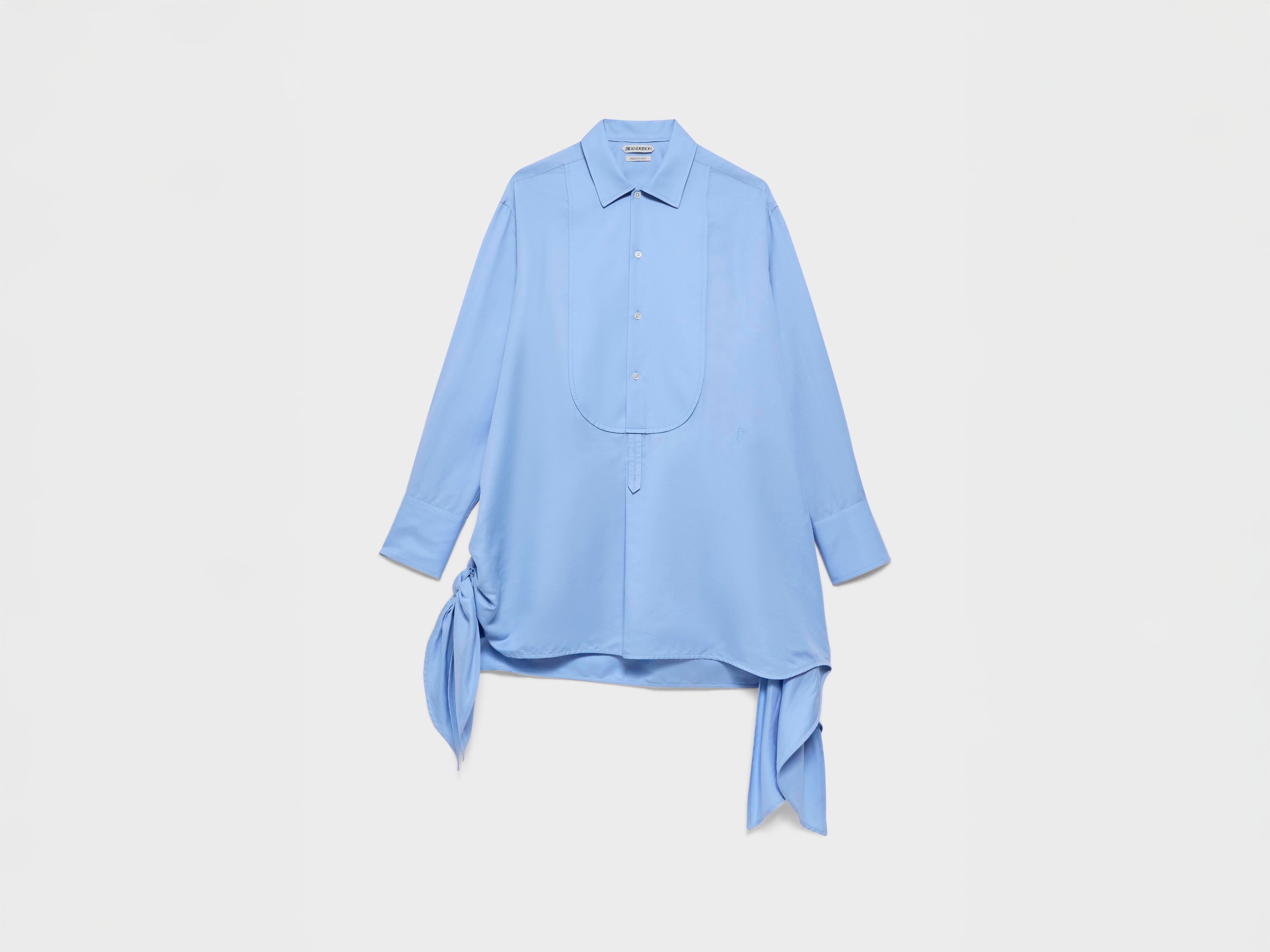 J.W.Anderson Side Knot Hemdkleid Kornblumenblau Seide