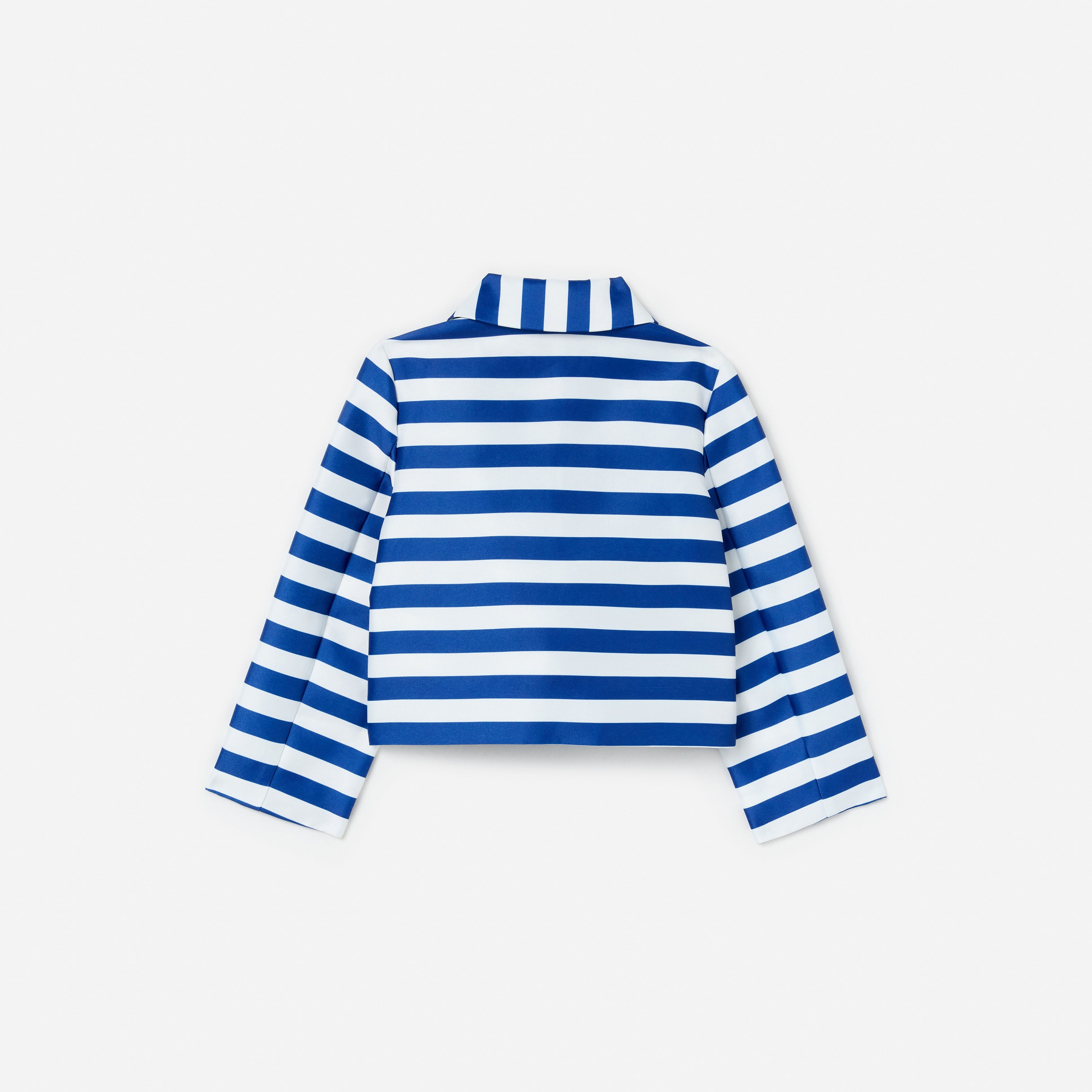 Self Portrait Navy Stripe Cherry Kinderjacke Blau Taffeta