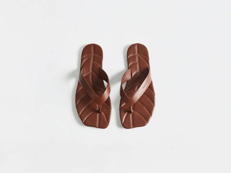 J.W.Anderson Leaf Slides Pantoletten Leder Damen
