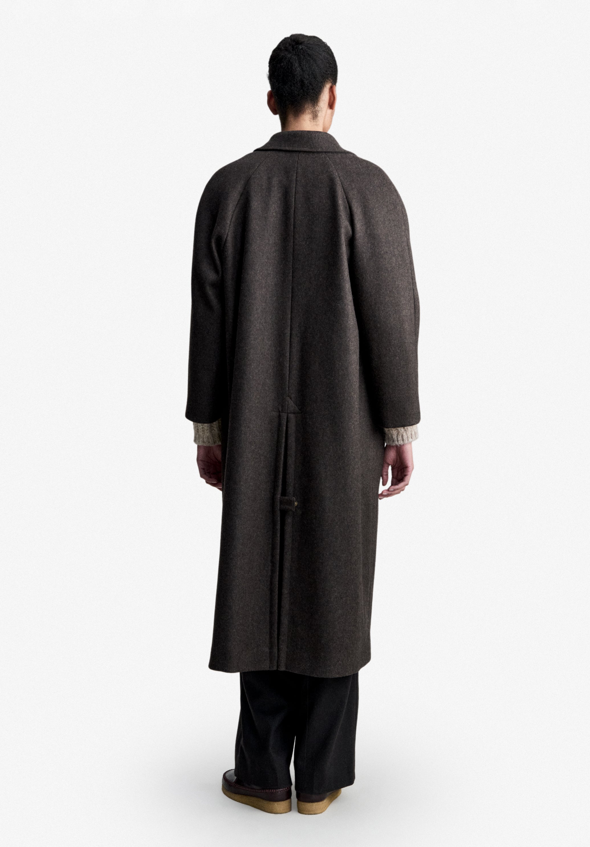 A.P.C. Mac Mantel Braun Oversize Wolle 42