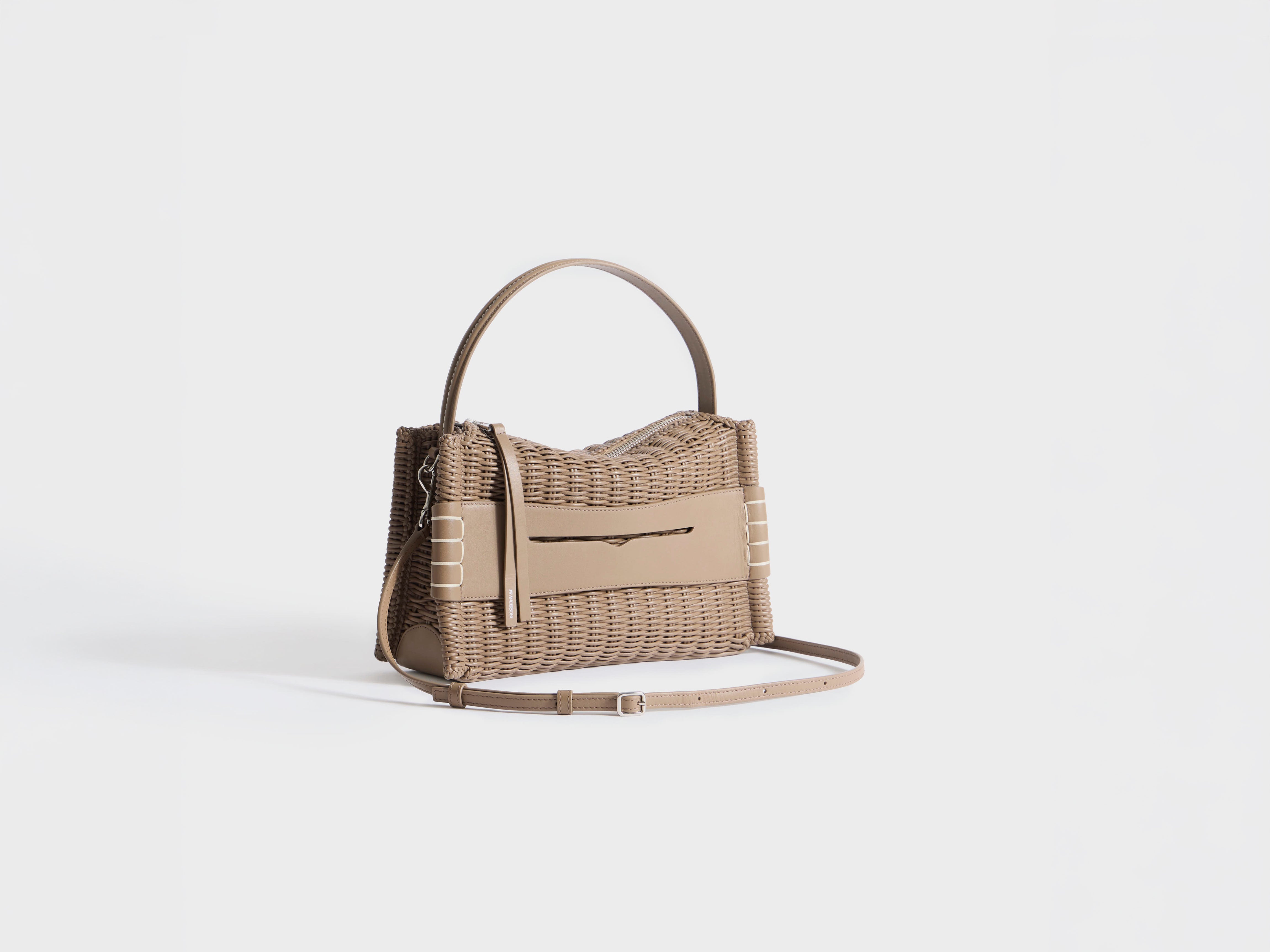 J.W.Anderson Loafer Bag Tasche Taupe Woven Leather