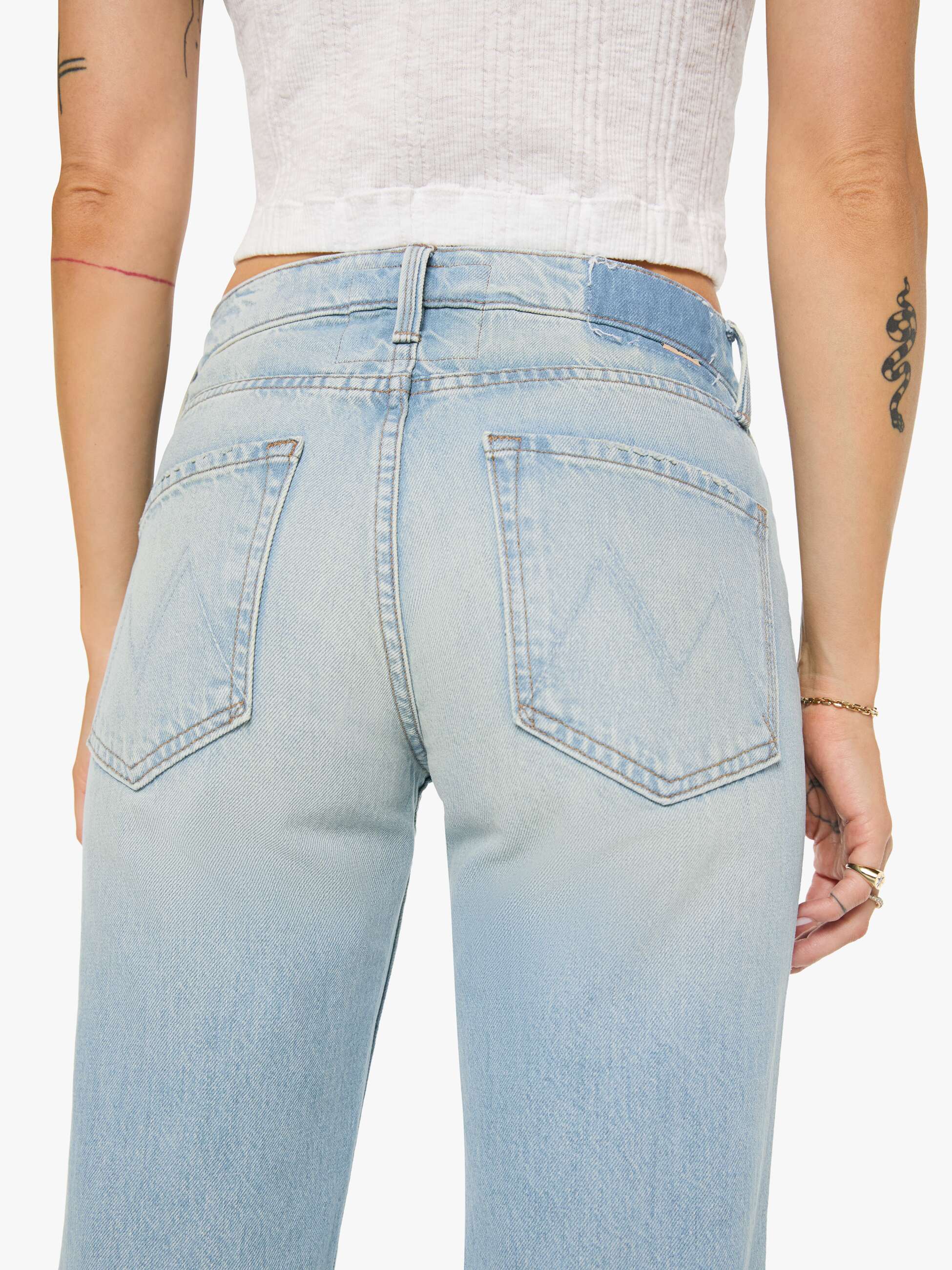 Mother The Reifler Jeans Daydreamer Hellblau Straight