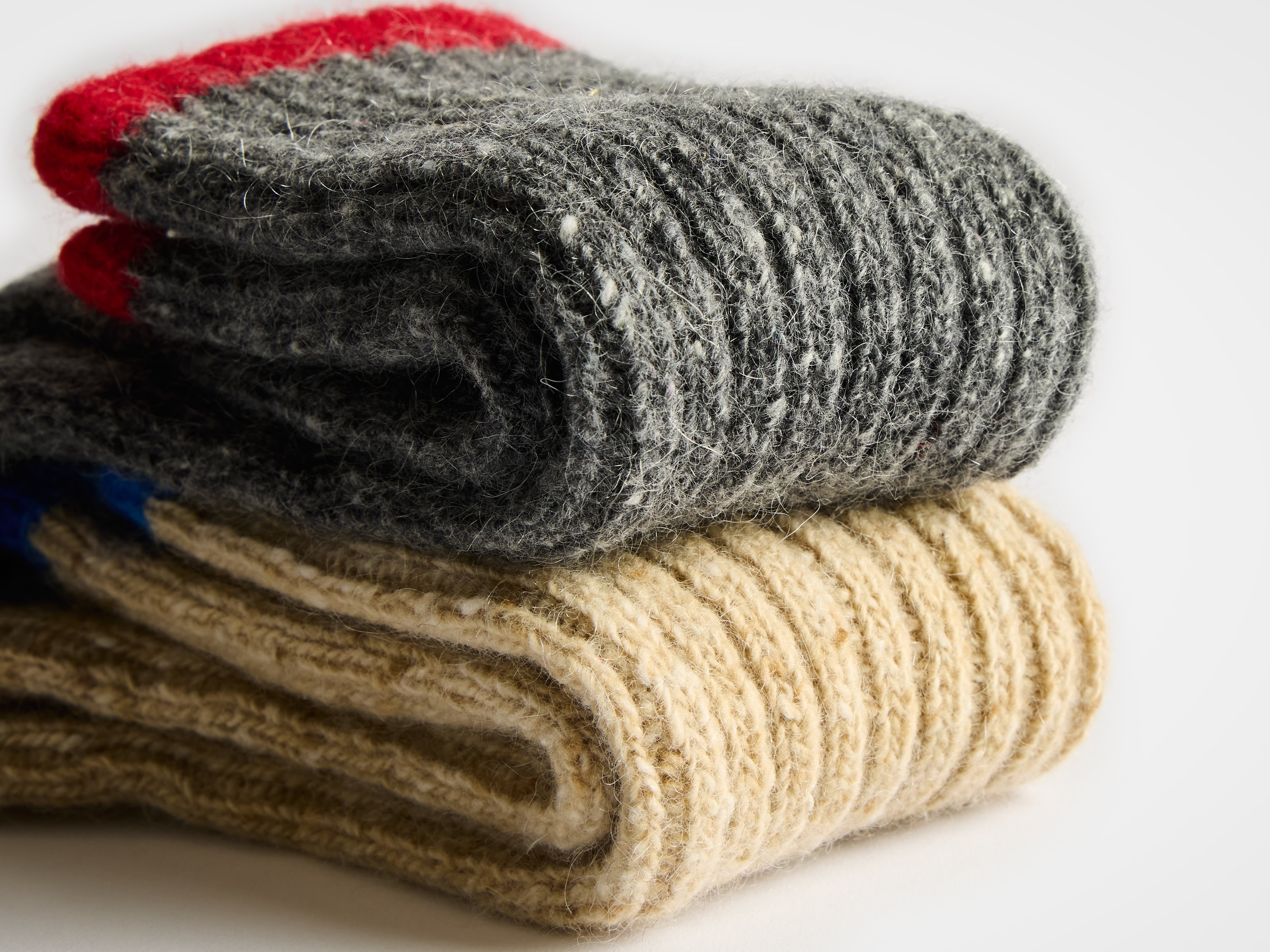 J.W.Anderson Donegal Socken Oatmeal Melange Wolle