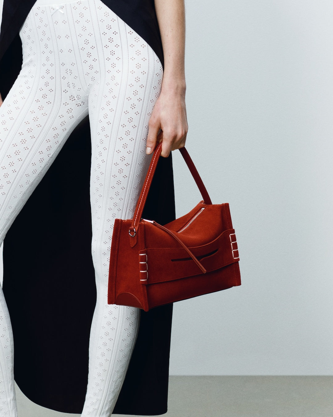 J.W.Anderson Loafer Bag Tasche Rostrot Wildleder