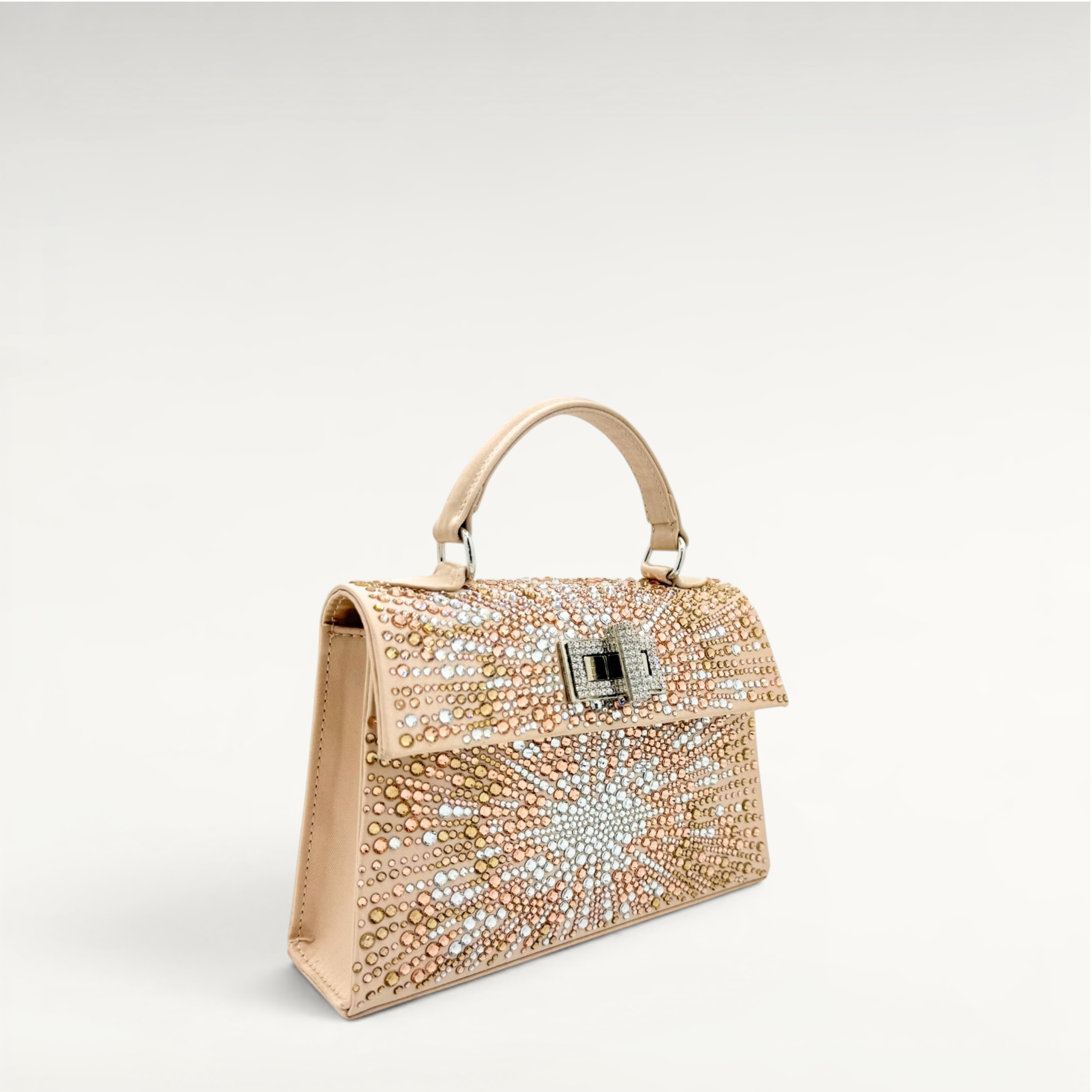 Gedebe Sophie Mini Satin Kristall Abendtasche 19cm
