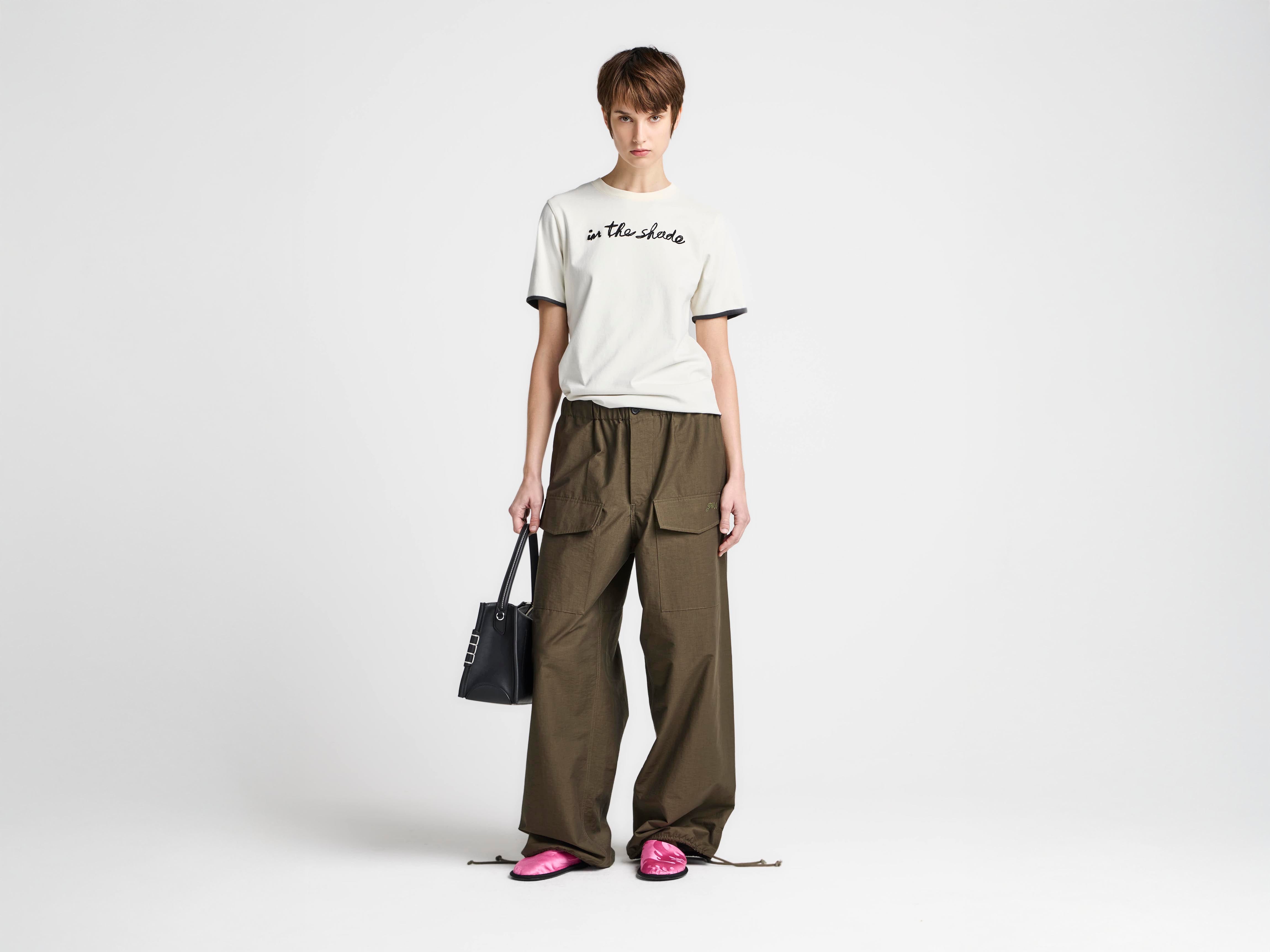 J.W.Anderson Shirts In The Shade T-Shirt Ecru Schwarz