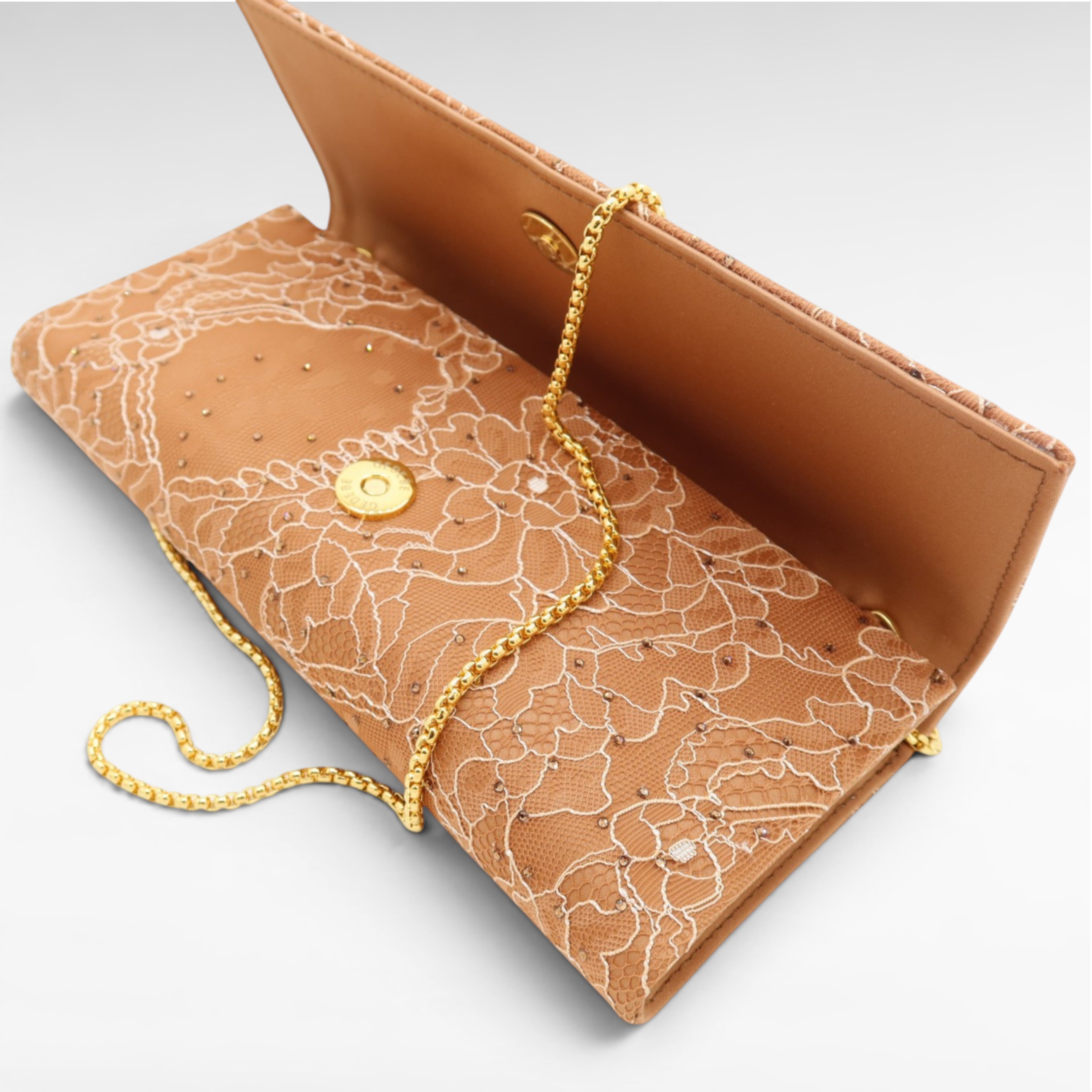 Gedebe Lace Envelope Clutch Spitze Kristall 24,5 cm