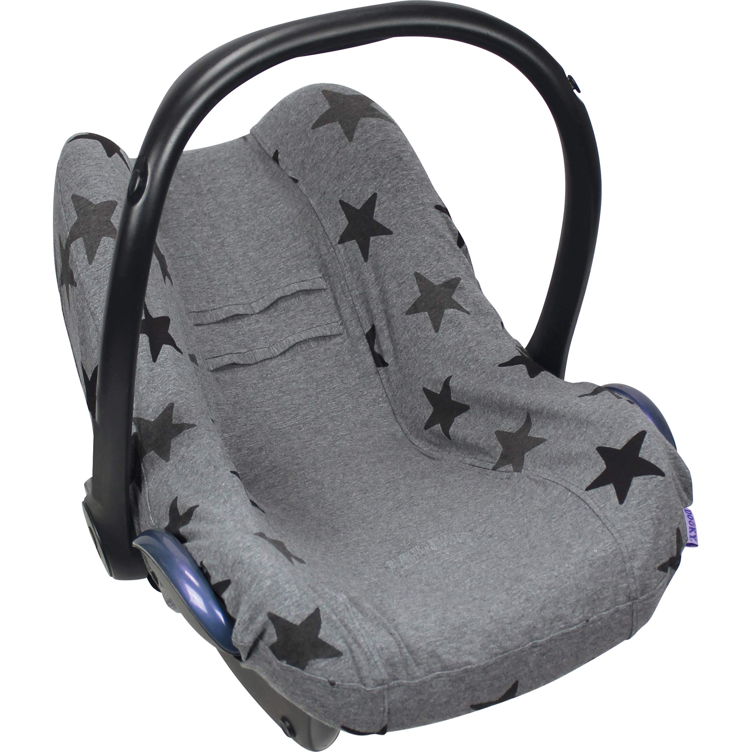 Dooky Hoody Combi Pack Sonnenschutz Babyschale Grey Stars Dunkelgrau