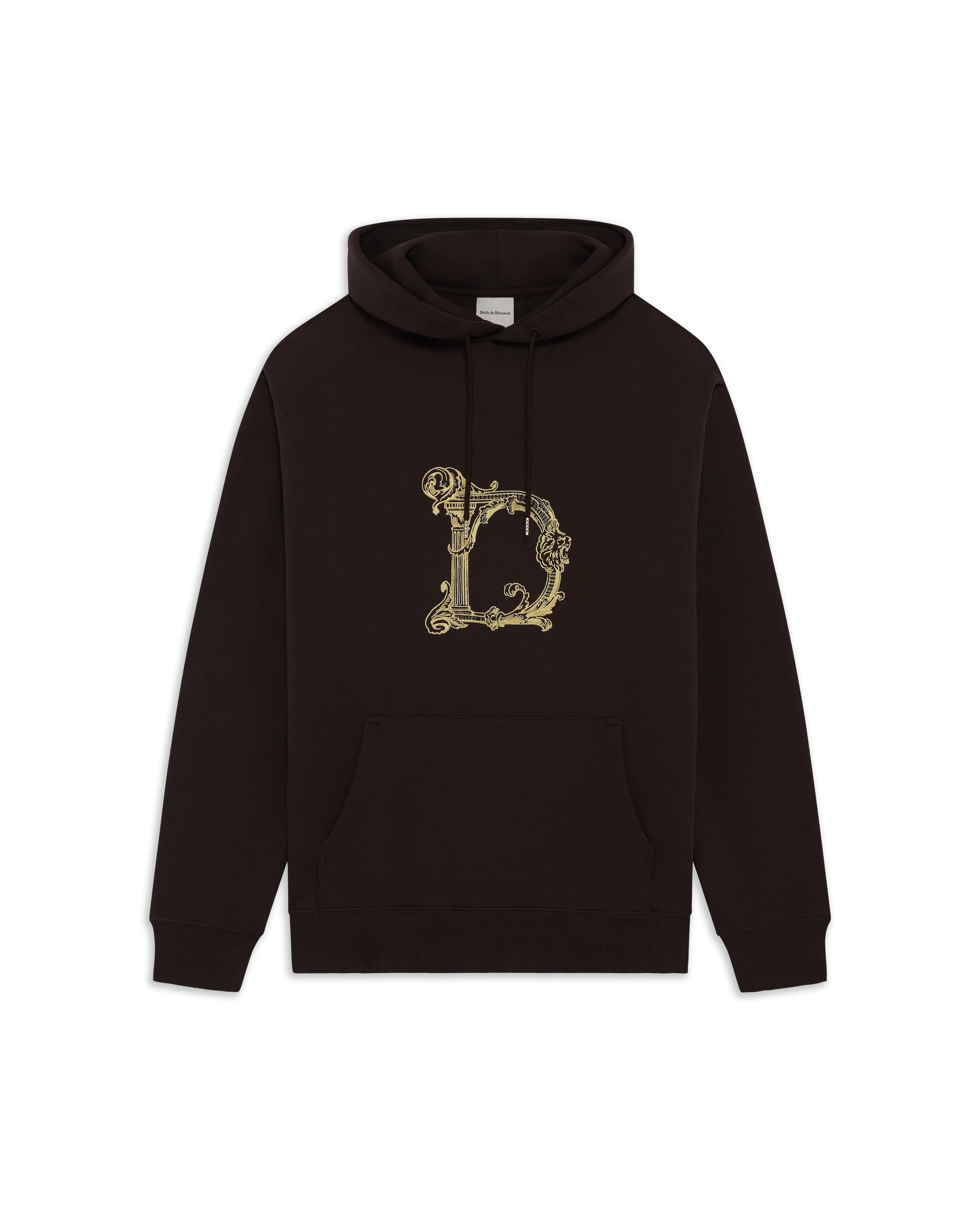 Drôle De Monsieur Column D Hoodie Kapuzenpullover Braun