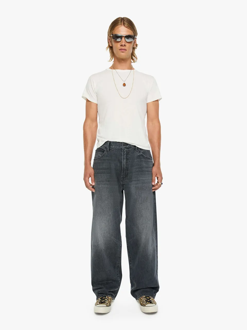 Mother Menace Dead To Rights Jeans Herren Grau Straight