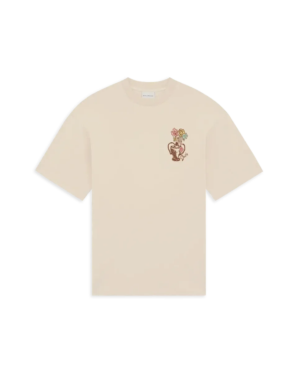Drôle De Monsieur Vase Havana T-Shirt Beige Baumwolle