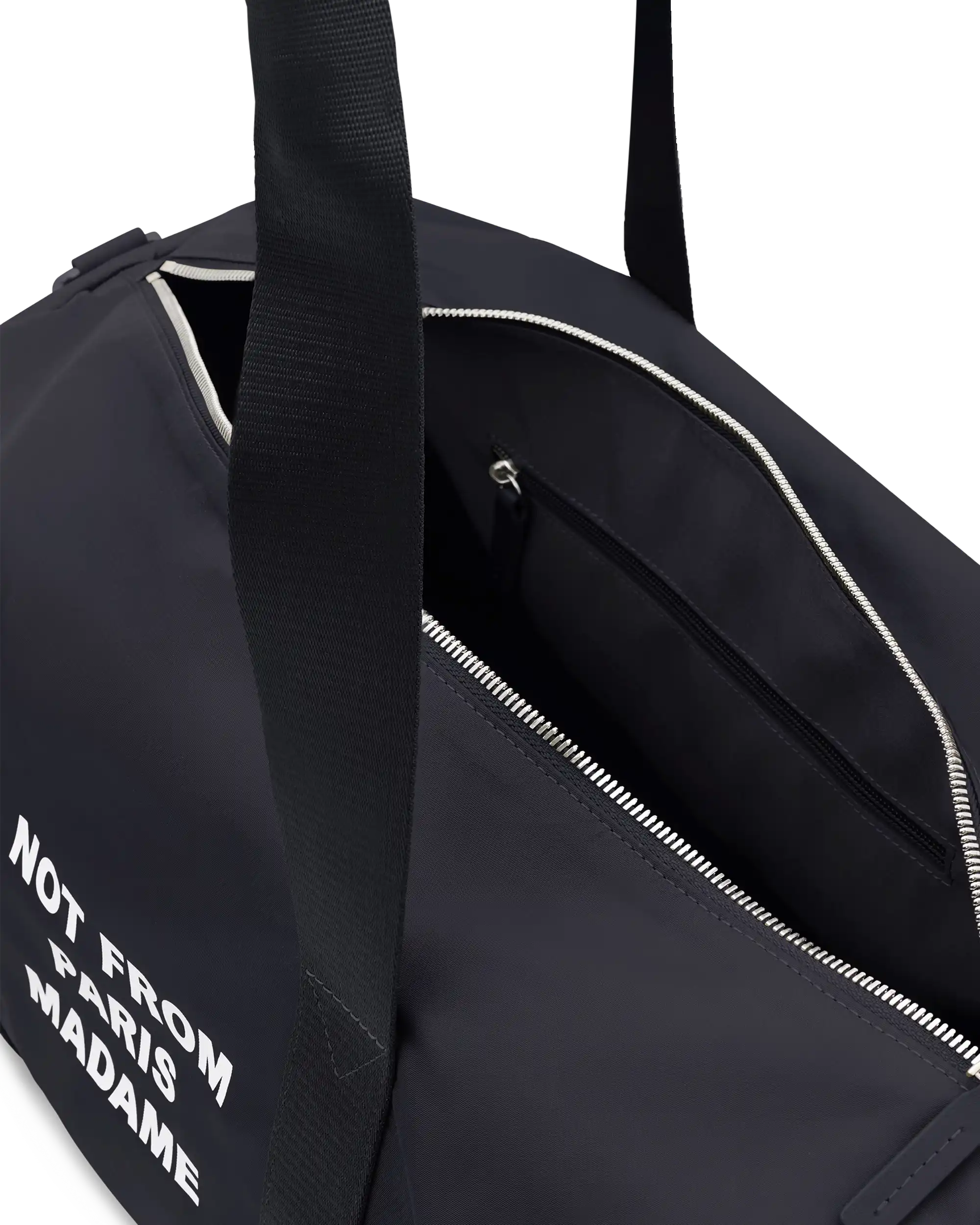 Drôle De Monsieur Nylon Slogan Gym Bag Sporttasche Schwarz OS