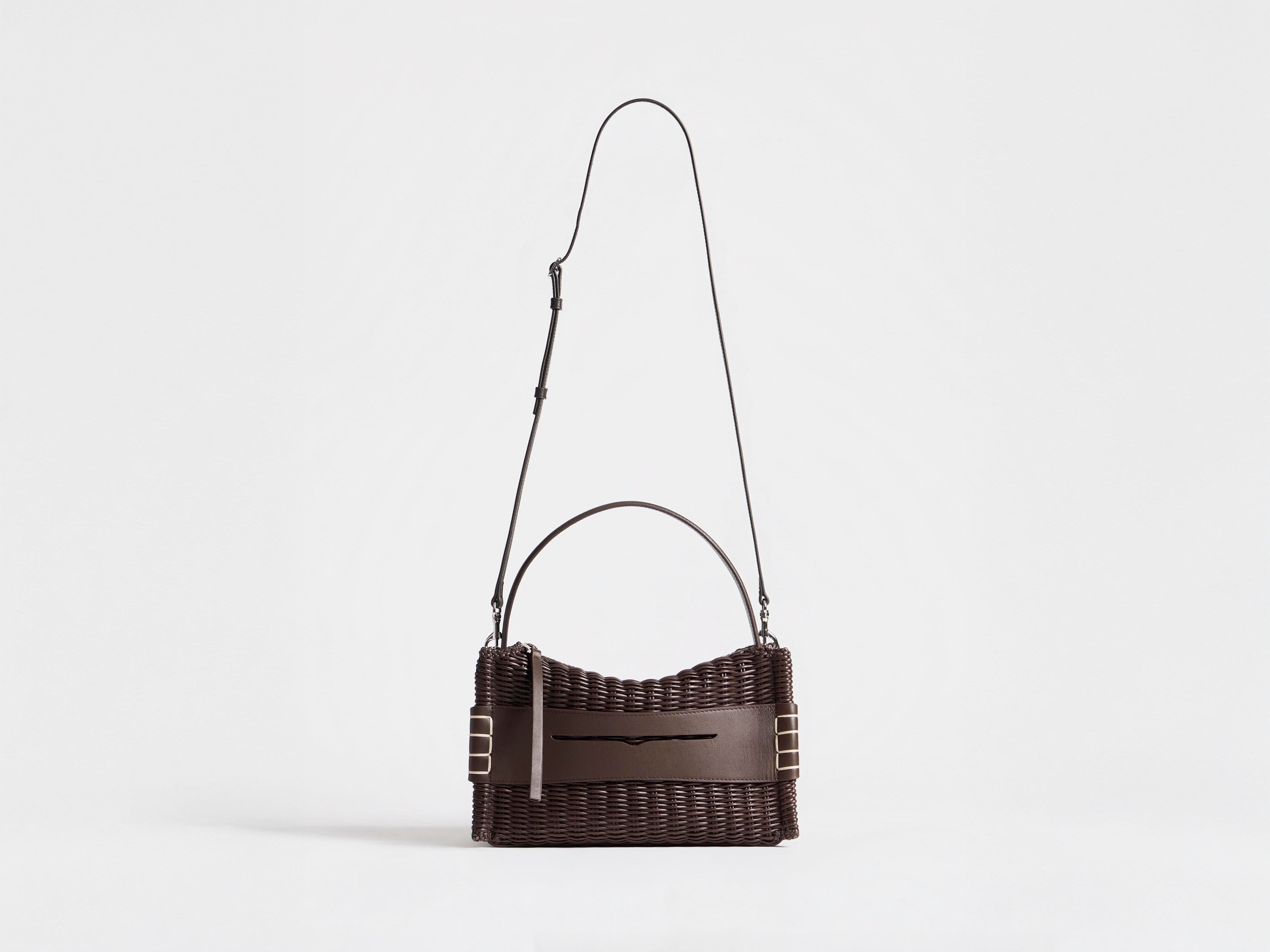 J.W.Anderson Loafer Bag Tasche Braun Geflochtenes Leder