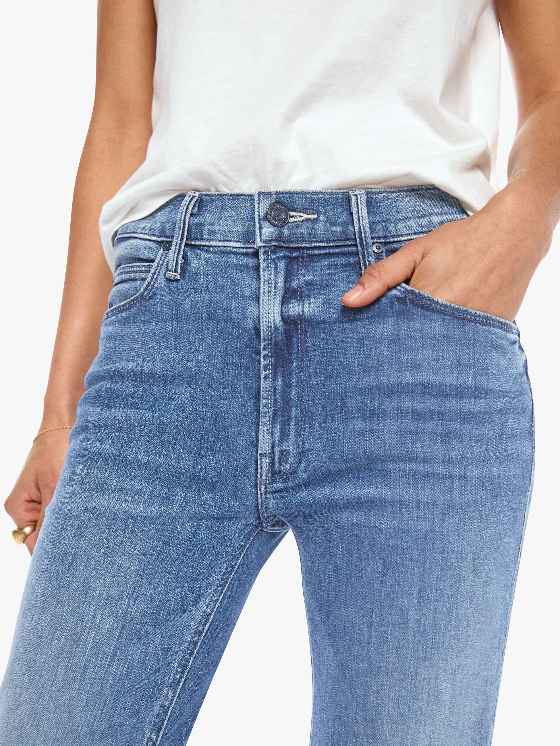 Mother Denim The Mid Rise Dazzler Ankle Jeans Animals
