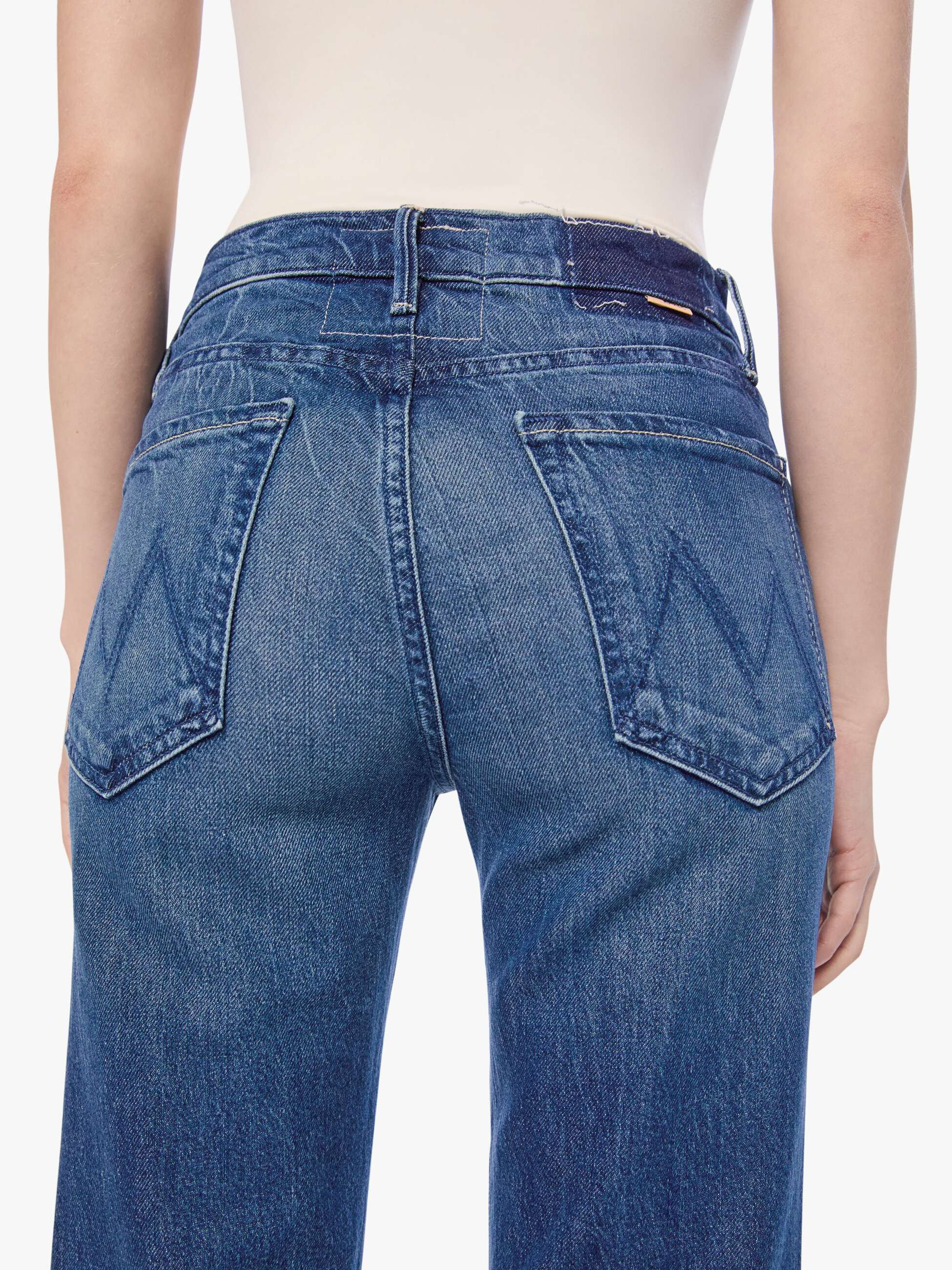 Mother Petites The Lil Kick It Jeans Which Is Witch Blau