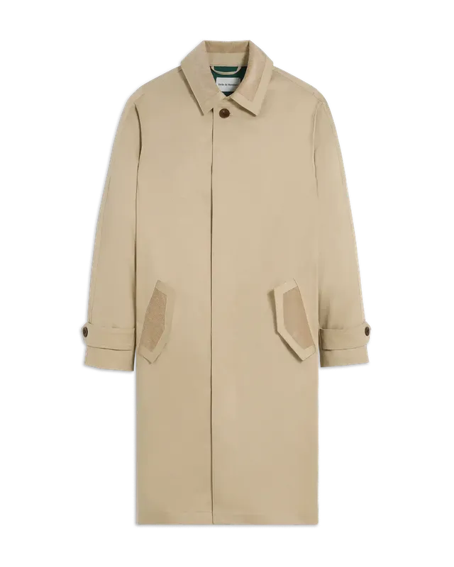 Drôle De Monsieur Le Trench Trenchcoat Beige Baumwolle Gabardine