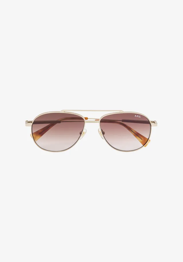 A.P.C. Les Pilotes Sonnenbrille braun TU UV-Schutz