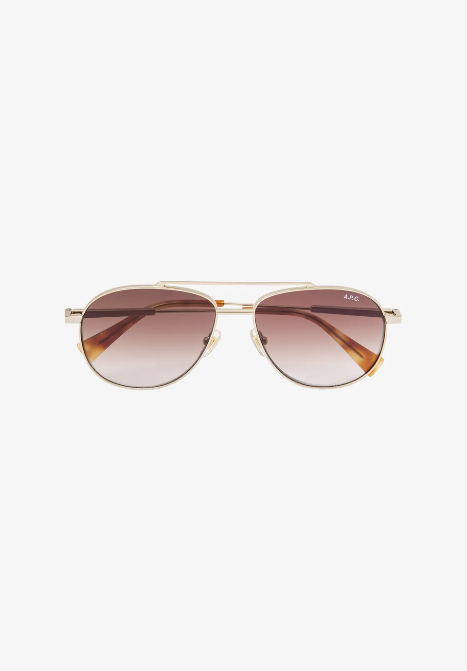 A.P.C. Les Pilotes Sonnenbrille braun TU UV-Schutz